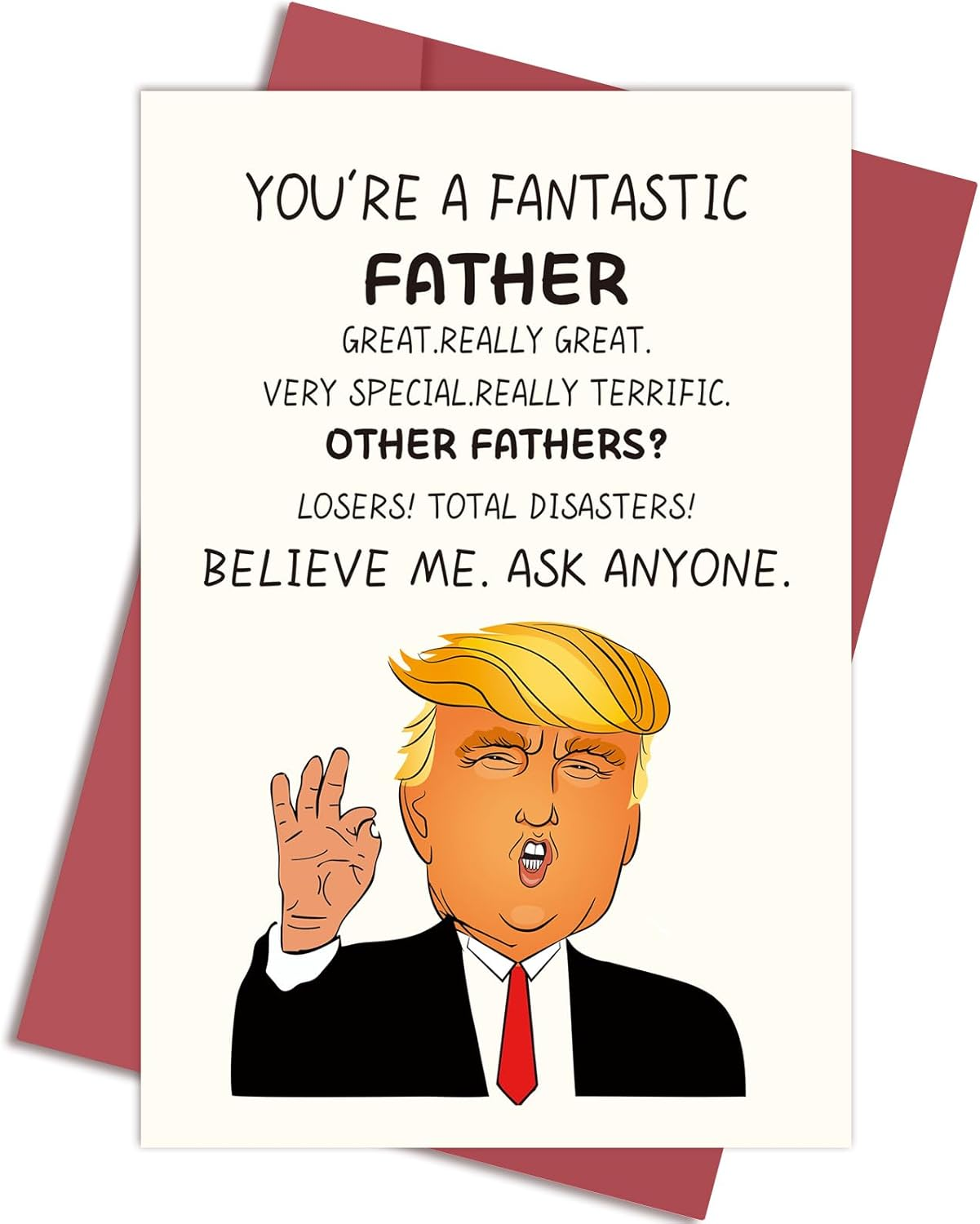 Funny Father'S Day Card,Father'S Birthday,Humorous Greeting Cards,Trump Father image number 1