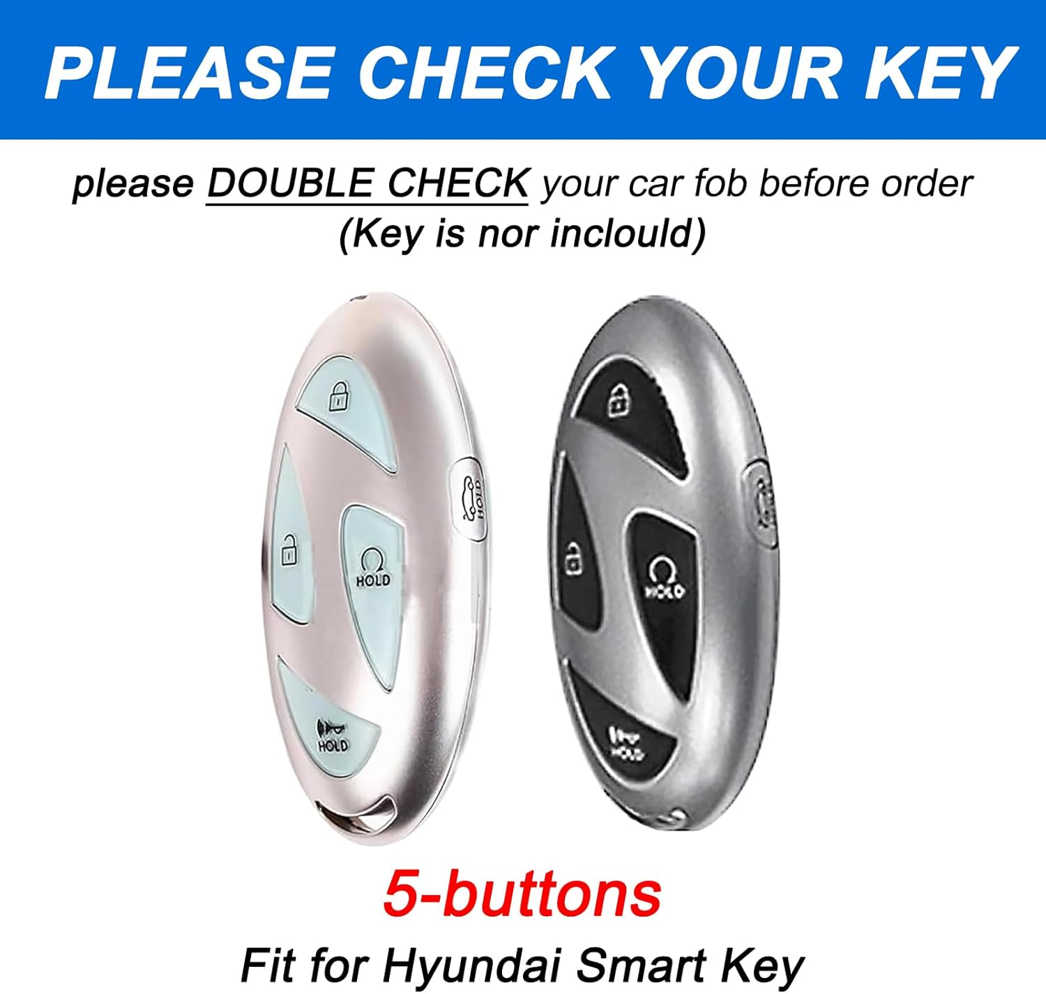 Compatible with Hyundai Key Fob Cover Accessories, Pink image number 7