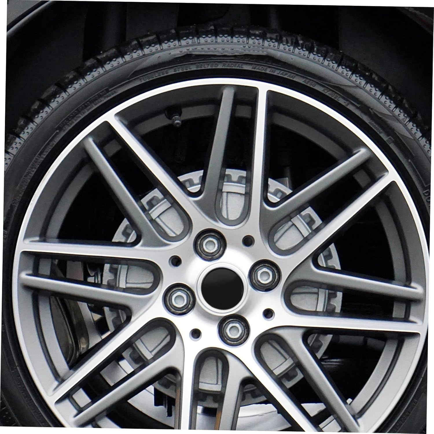 FOYTOKI 4Pcs Black Automotive Hub Caps Vehicle Rim Caps Replacement Wheel Hub Covers for Car Wheels Center, Decorative Car Hubcaps Set for Vehicle Modification and Rim Protection image number 4