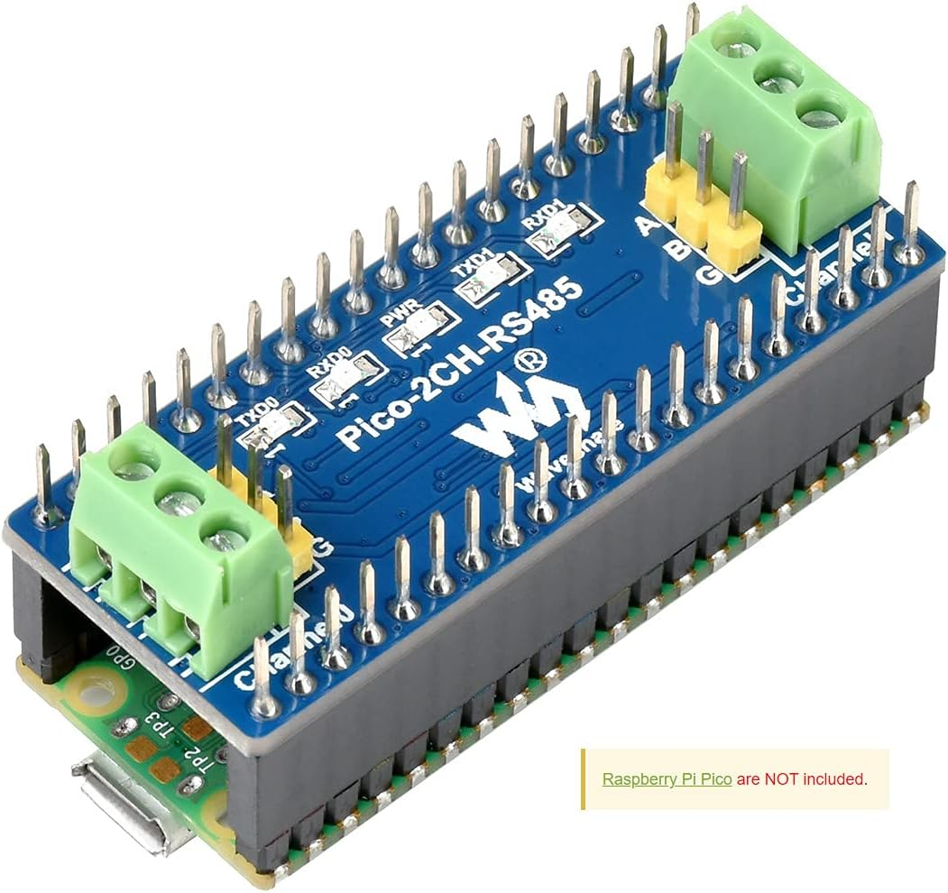 Waveshare 2-Channel RS485 Module for Raspberry Pi Pico SP3485 Transceiver UART to RS485 image number 1