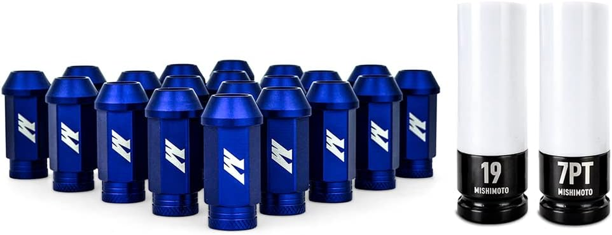 Mishimoto MMLG-125-LOCKBL Mishimoto Aluminium Locking Lug Nuts, M12 X 1.25, Blue image number 2