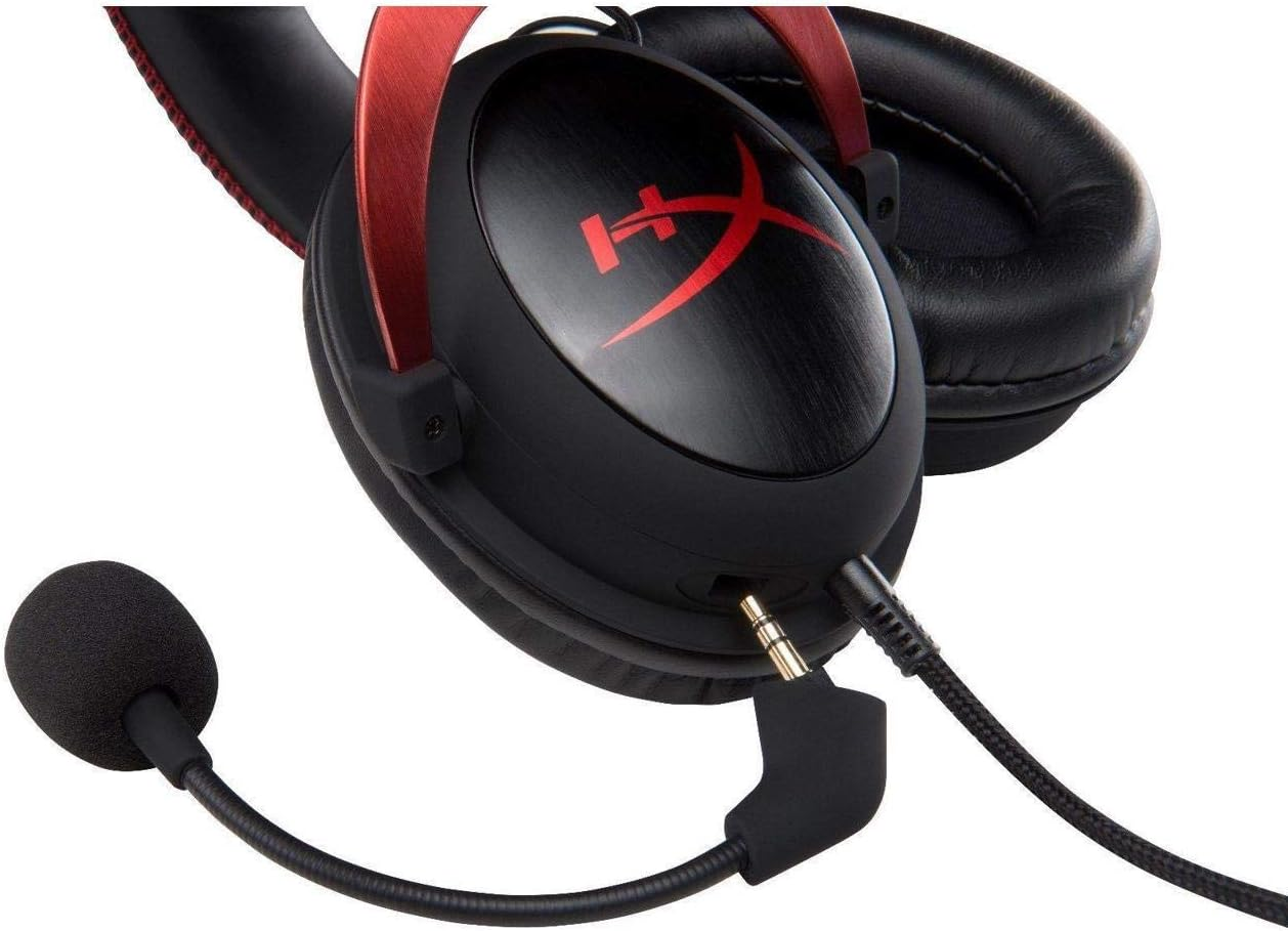 Hyperx Cloud II Gaming Headset | 7.1 Surround Sound | Aluminum Frame | Detachable Noise Cancelling Microphone | Hi-Fi with 53Mm Audio Drivers | Compatible with Pc/Ps4/Xbox/Mac/Mobile/Vr - RED