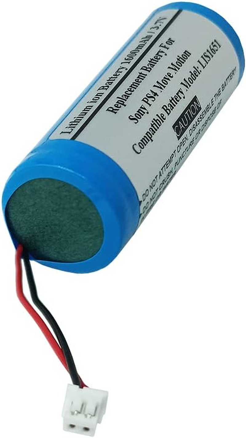 3.7V 1600Mah Replacement Battery for Sony PS4 Move Motion Controller, Playstatio N Move Motion Controller, Battery Part Number: LIS1651 image number 1