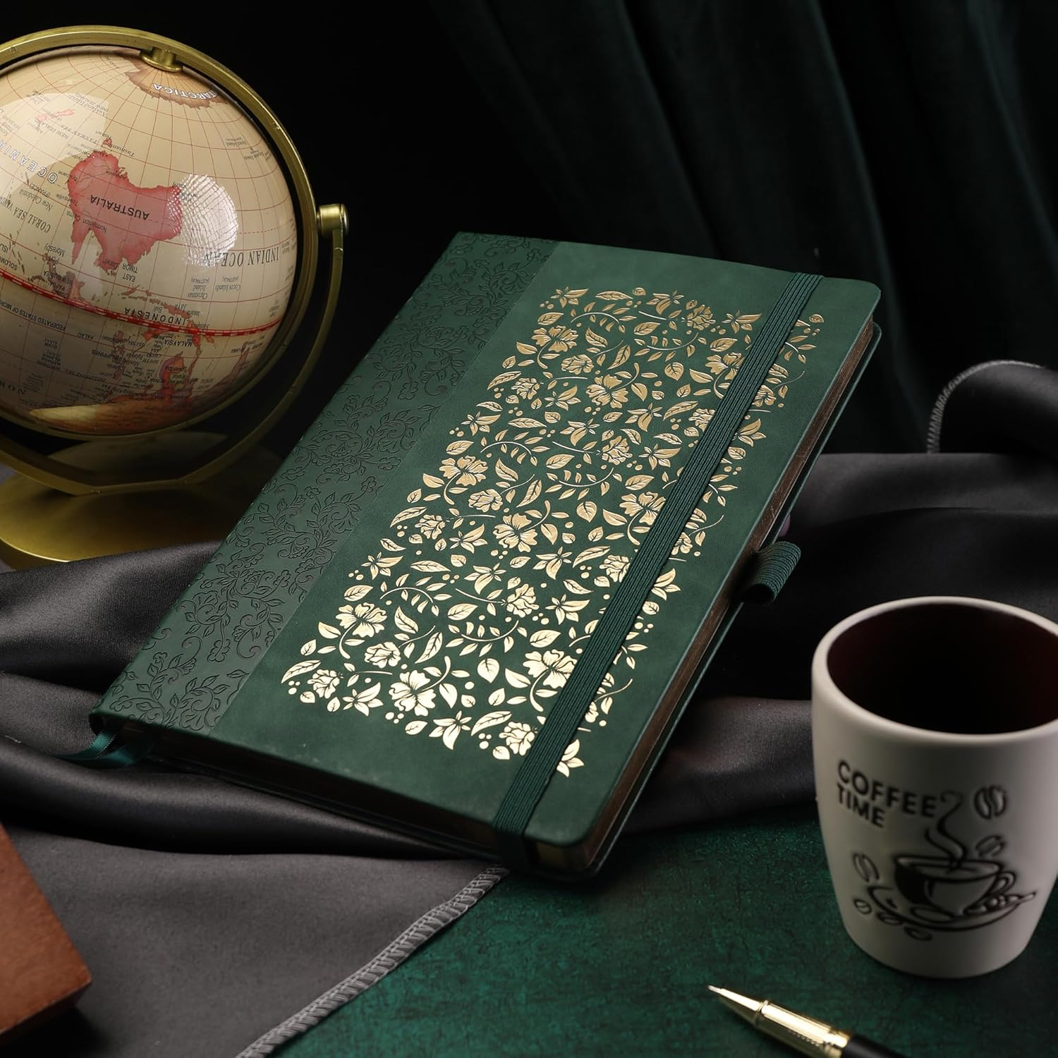 TIEFOSSI B5 Bullet Dot Journals for Women Men, 160 GSM Thick Paper, 150 Numbered Pages, 5 * 5MM Dot Grid, Dotted Bullet Notebooks for Planner Organization image number 3