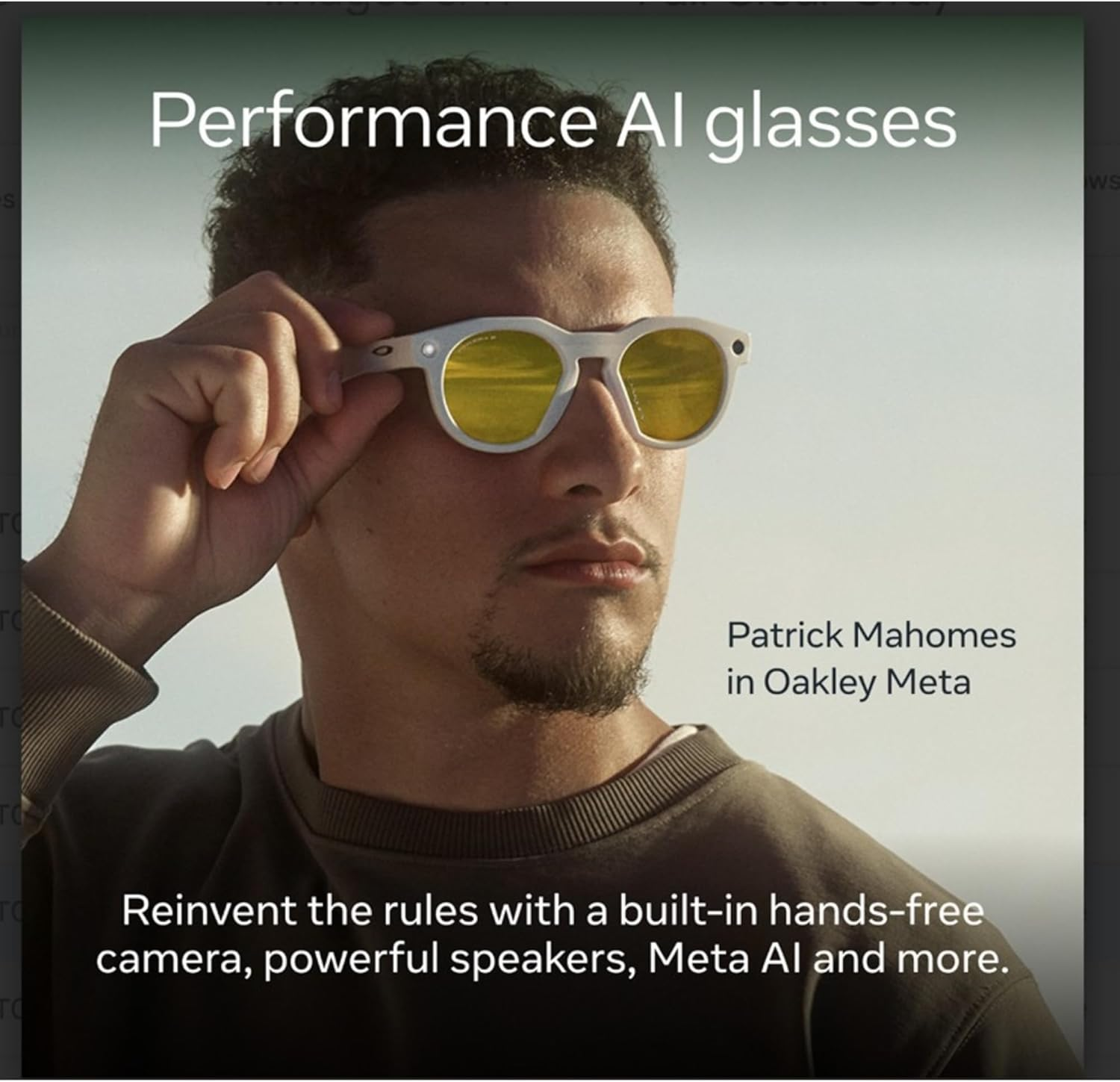 Oakley | Meta HSTN - with Meta AI, Audio, Photo, Video Compatibility - Warm Grey, Prizm Ruby - Black/Clear image number 2