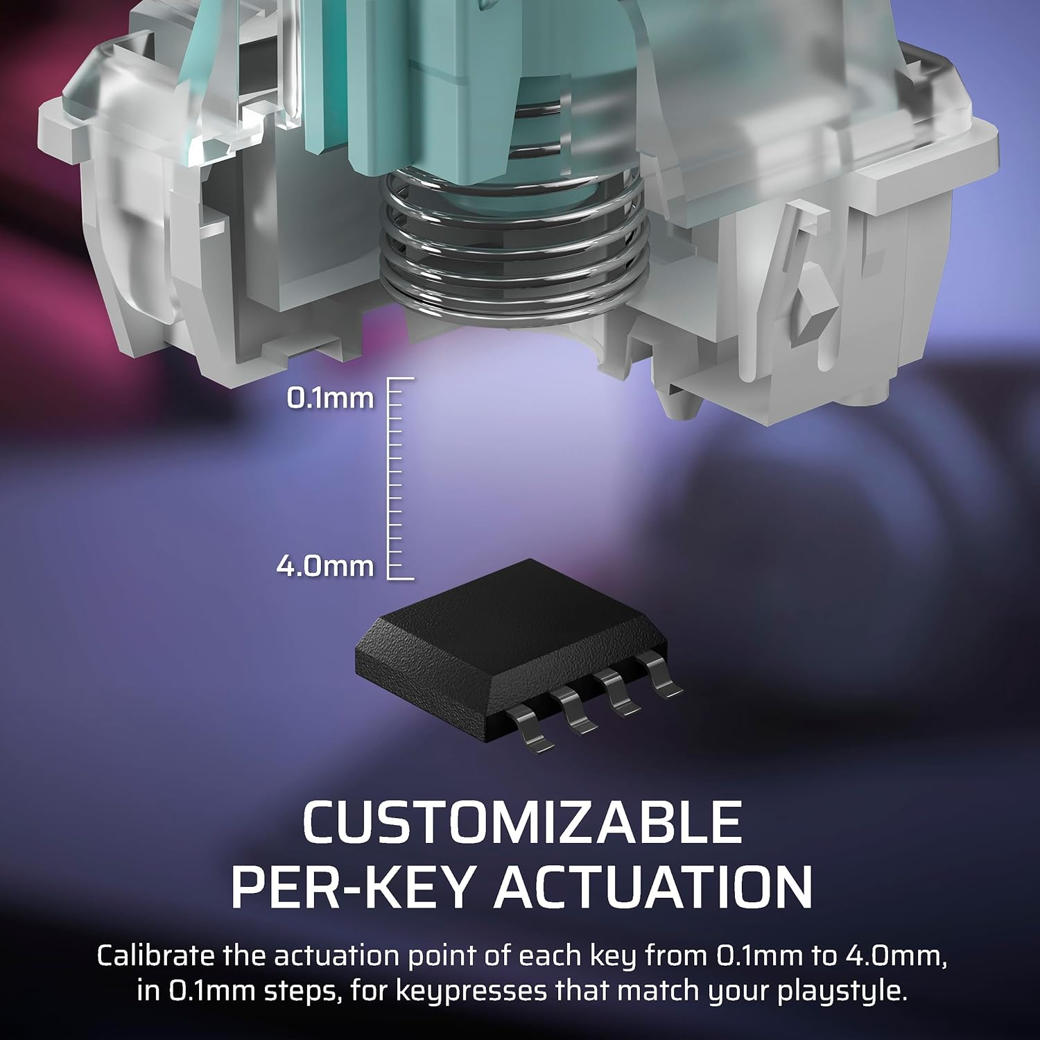 CORSAIR K70 PRO TKL RGB Tenkeyless Mechanical Wired Gaming Keyboard &ndash; Pre-Lubed Hall Effect MGX Hyperdrive Adjustable Switches, Simultaneous SOCD and Rapid Trigger, ABS Double-Shot, QWERTY NA &ndash; White image number 1