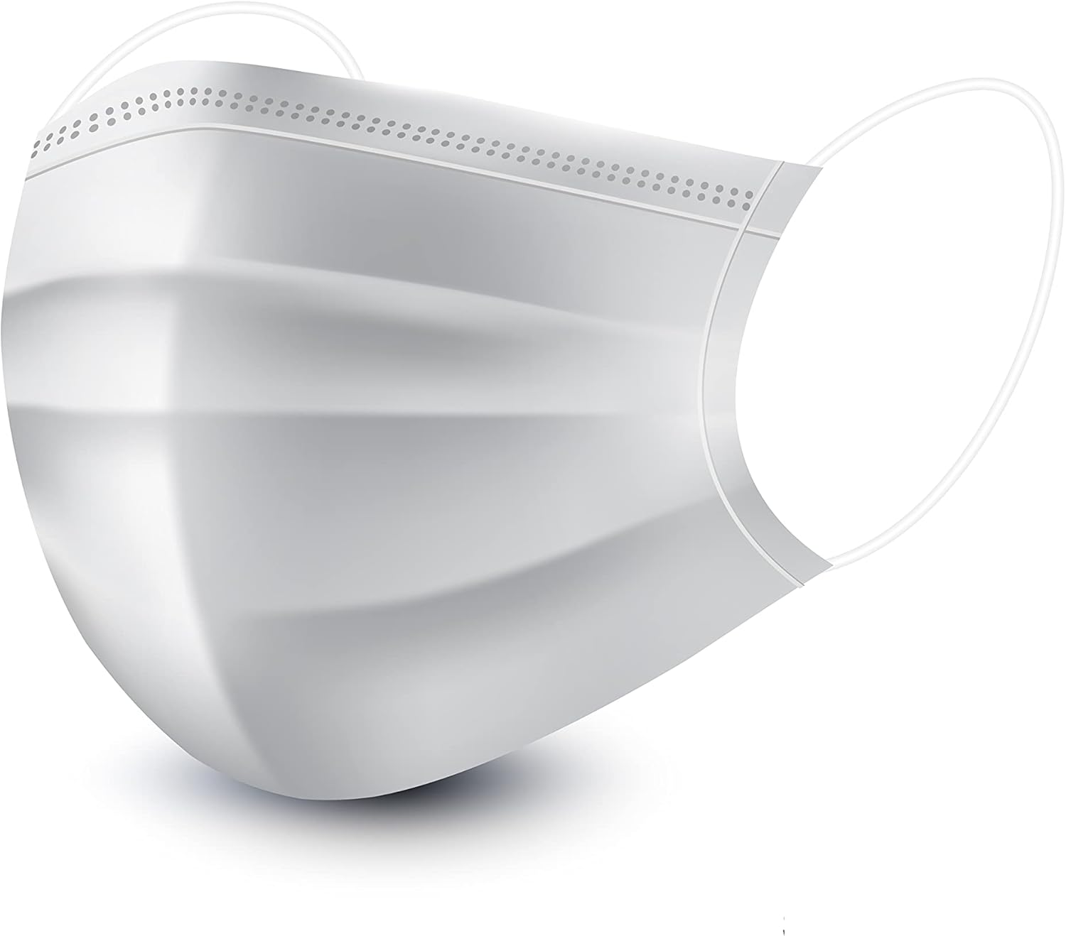 [50Pcs] Wes Care 3Ply Premium Face Mask | Made in Singapore | UV Clean, Soft & Comfortable, Easy to Breathe | Ships from Australia (50 Pieces, Lily White) image number 3