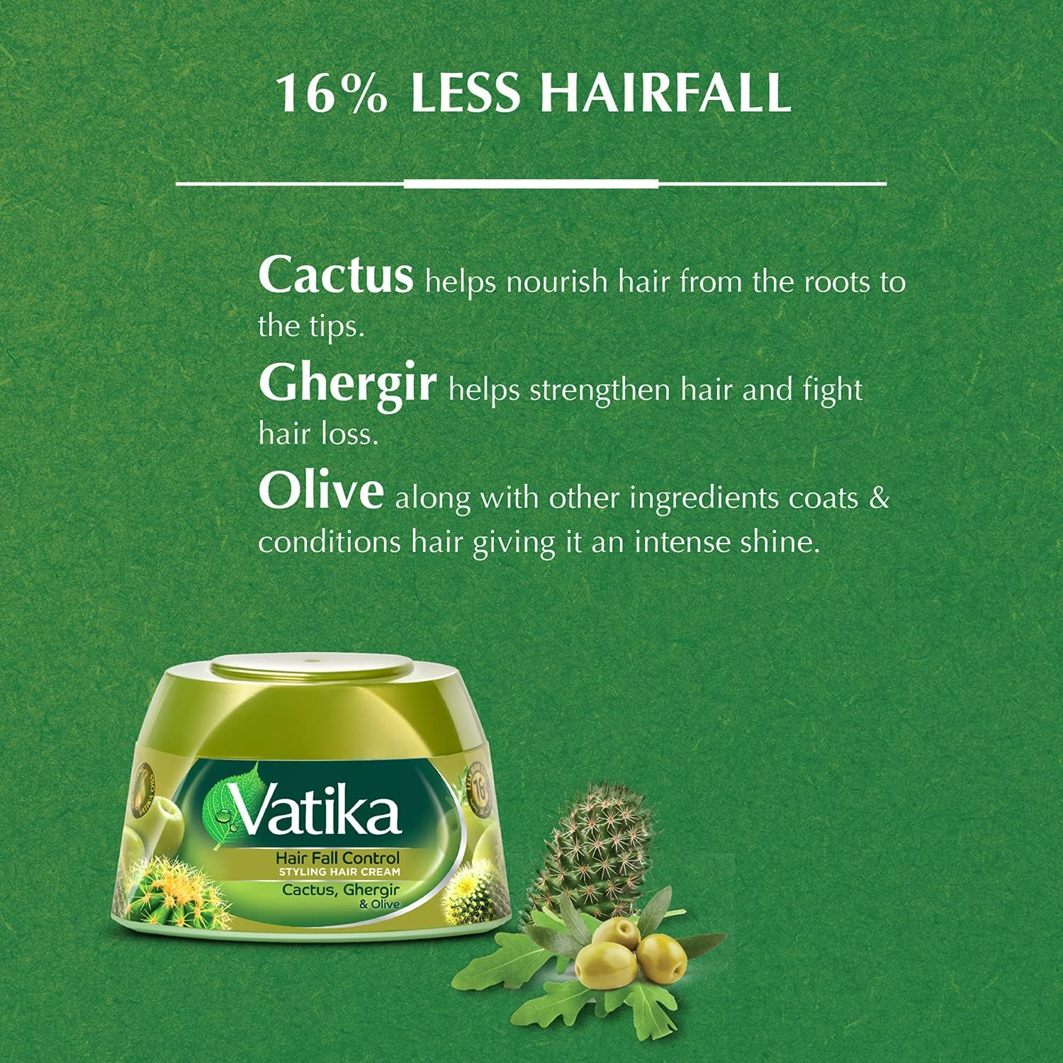 Vatika Hair Fall Control Cream, 140 Ml image number 1