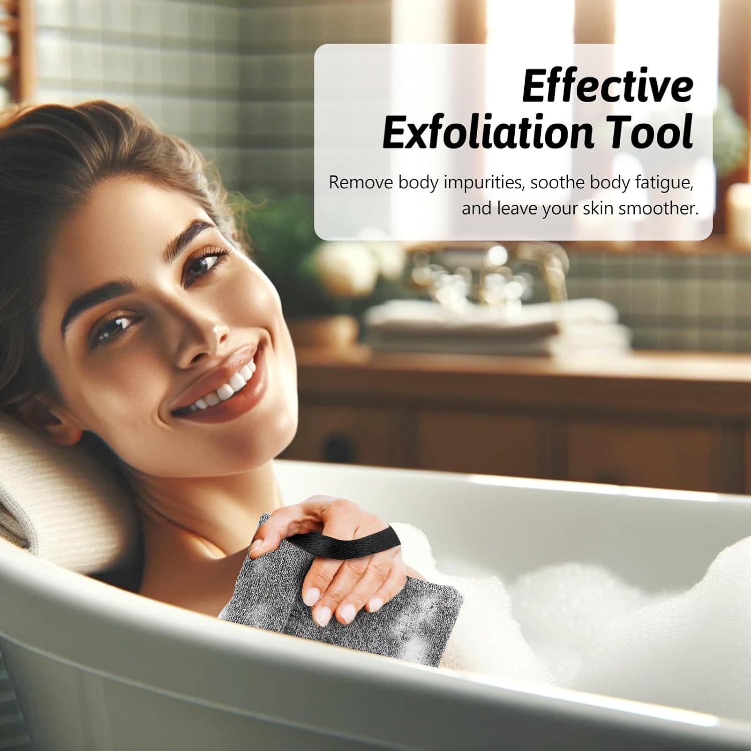 Travel Soap Saver Bag 3 Pcs Soap Pocket Exfoliating Soap Saver Pouch Rough Mesh Bar Soap Bags for Shower, Body Foam Scrubber Exfoliating Shower Sponge - Grey image number 4