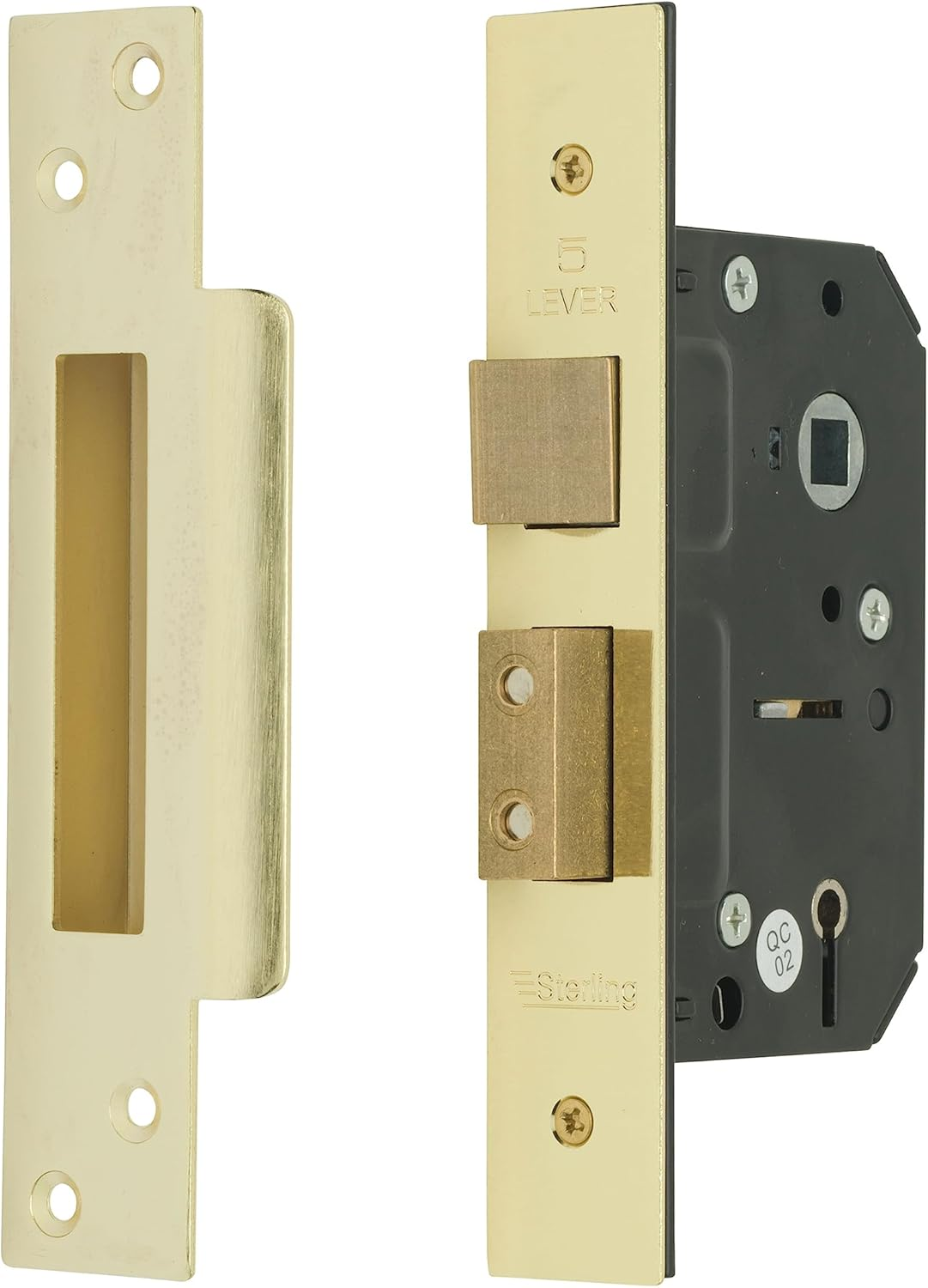 Sterling MLS525 2.5-Inch/65Mm 5-Lever Sashlock - Brass