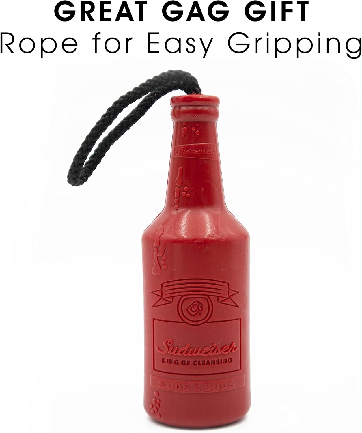 NPW Gifts Sudwiser Soap on a Rope, Beer Bottle Shape, 260G - Fun Novelty Bathroom Soap, Ideal for Showers, Sinks and Beer Lovers image number 4