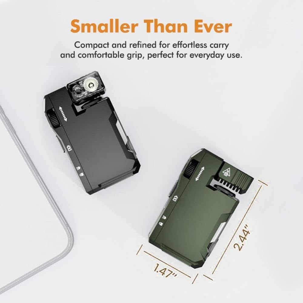 G5 Rechargeable EDC Flashlight, G5 Magnetic Mini Flashlight, 400 Lumens Super Bright Rechargeable Mini Torch with 3 Modes, Keychain Flashlight for Outdoor Emergency Daily Carry (Black) image number 3