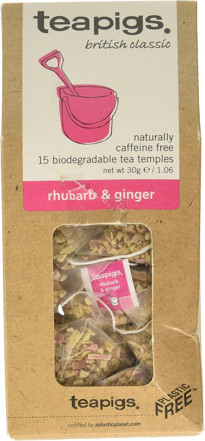 Teapigs Rhubarb and Ginger Tea Temples image number 2