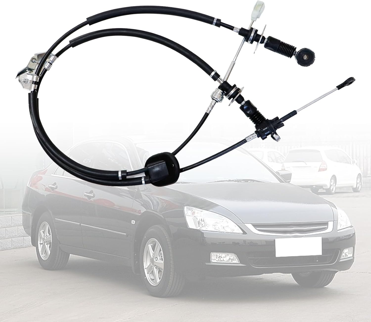 NLQR Transmission Manual Shifter Cables Compatible with Honda Accord 2003-2007 Accord Euro-R 2001-2006 TSX 2004-2008 K24 5 or 6 Speed Transmission # 54100-SDA-A01 54310-SDA-L02 image number 3