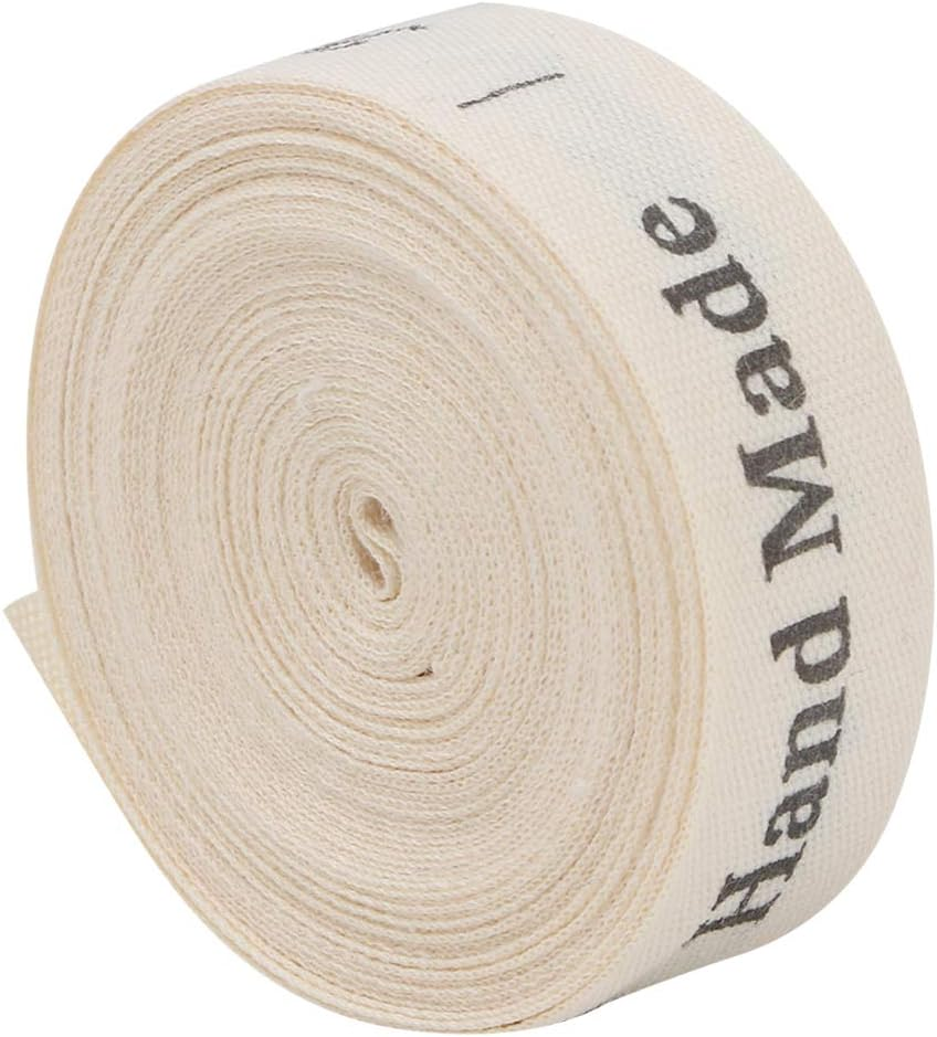 Joyzan Sewing Twill, Tape Cotton Fabric Ribbon Herringbone Webbing Belting Roll Soft Bias Twills Apron Bunting Tapes Reinforce for Seams Clothing DIY Crafts Home Bags Accessories Binding Wrapping