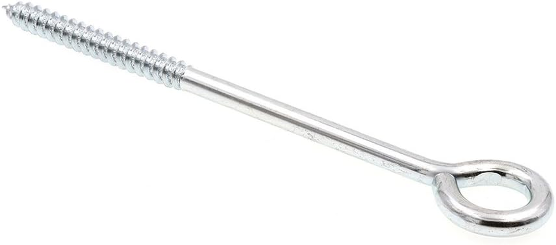 Prime-Line 9067960 Screw Eye, Lag Thread, 3/8 in X 8 In, Zinc Plated Steel, Pack of 10 image number 1