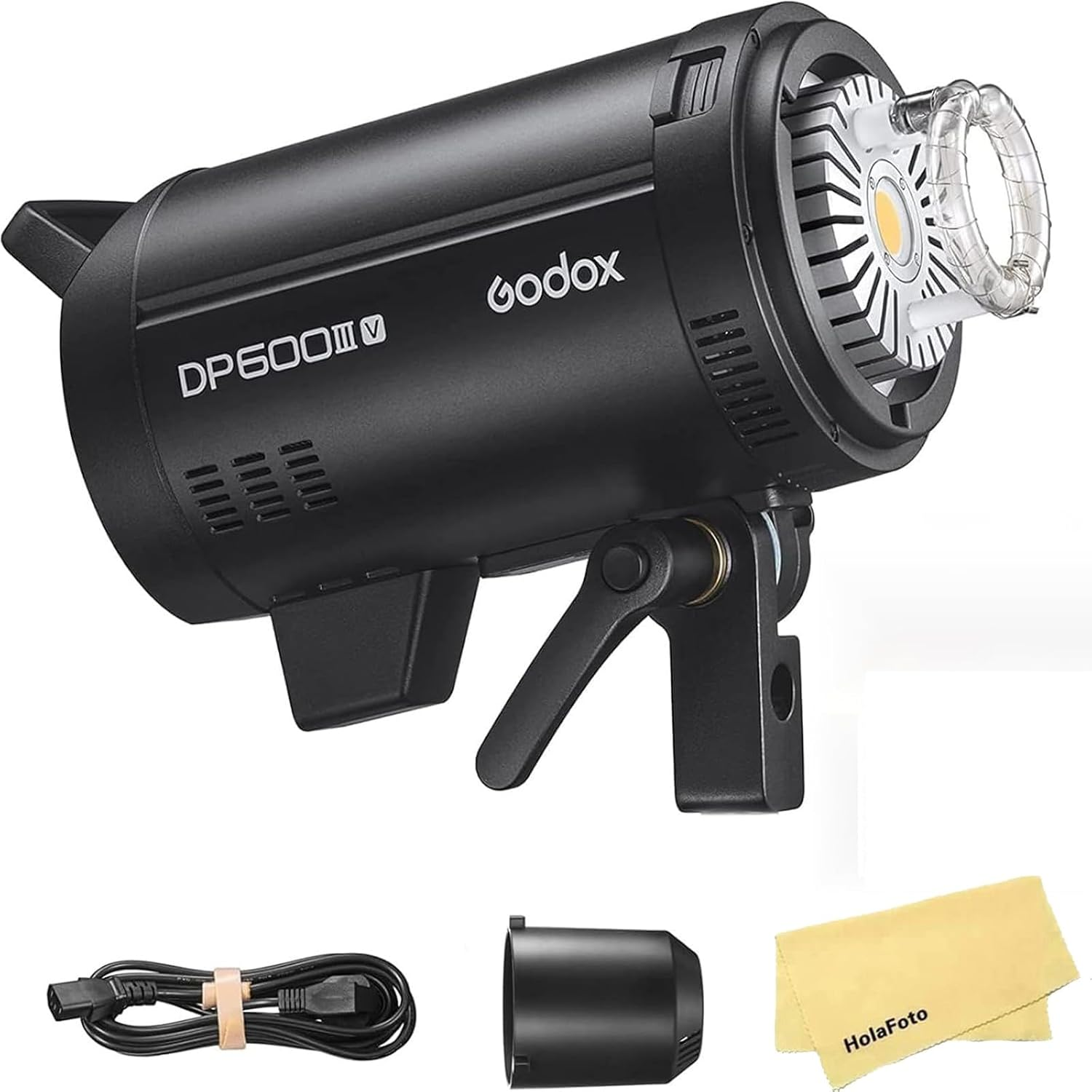 Godox DP600III-V DP600IIIV 600Ws Professional Studio Strobe Flash Light,Gn106 0.1-1S Recycle Time,2.4G X System,Bowens Mount W/30W LED Modeling Lamp for Wedding,Portrait,Fashion,Product Photography image number 1