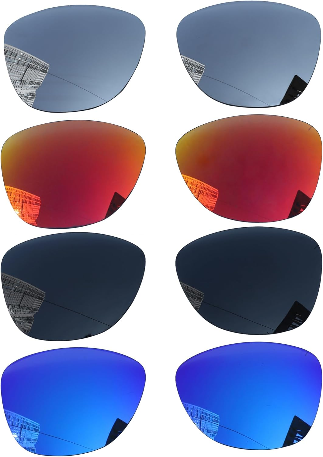 Acefrog 4 Pairs Polarized Replacement Lenses for Oakley Frogskins OO9013 Sunglasses, Shatterproof, Anti-Scratch, Perfectly Fit, Value Pack 1 image number 3