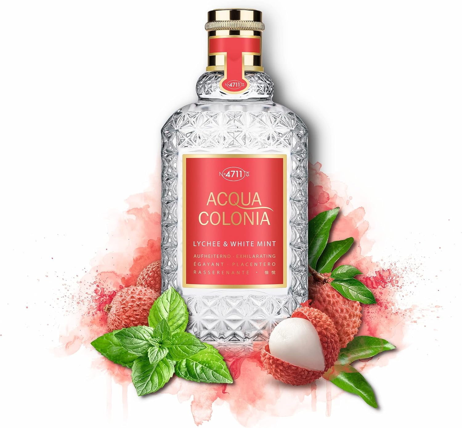 4711 Acqua Colonia - Lychee and White Mint by Muelhens for Unisex - 3.4 Oz EDC Spray image number 3