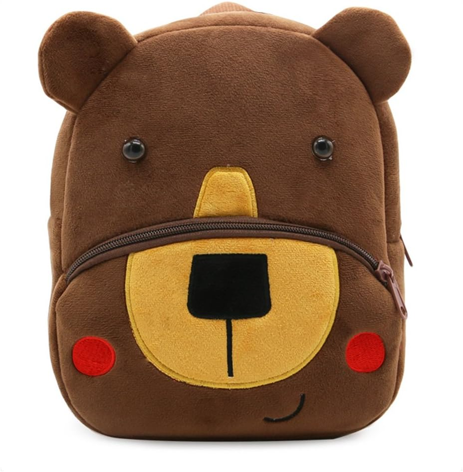 Children Toddler Preschool Backpack Plush Animal Cartoon Backpack Baby Kids School Satchel Travel Lunch Bags, Elephant, One_Size