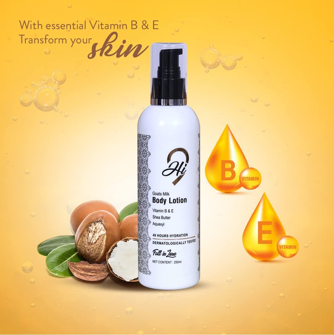 Hi9 Goats Milk Body Lotion Vitamin B & E, Shea Butter 250ML
