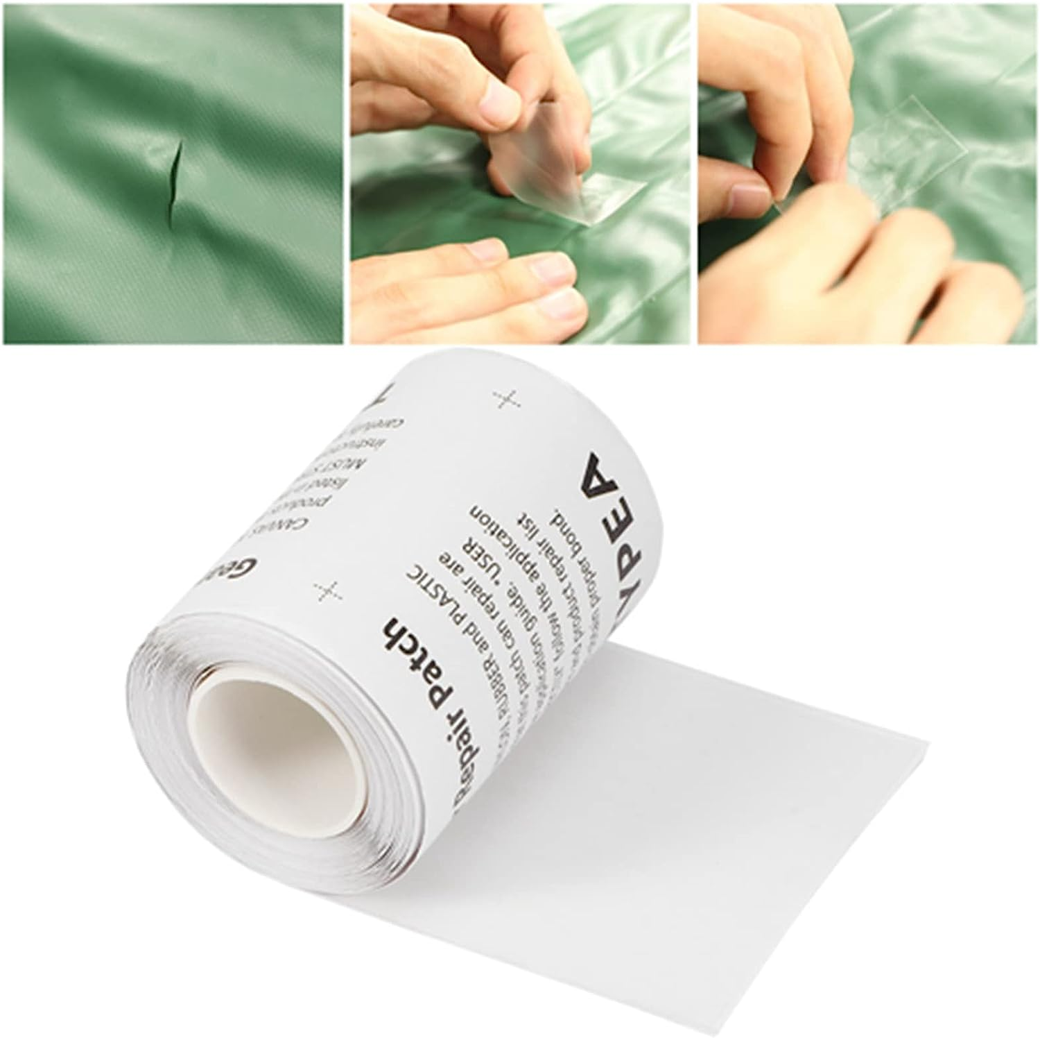 Pergar TPU Pool Patch Repair Kit, Waterproof Transparent Repair Tape for Air Mattress, Swimming Pool, Bounce House, Tent, Canvas, Canopy, Pool Floats, Tubes Air Bed, Inflatable Toys image number 6