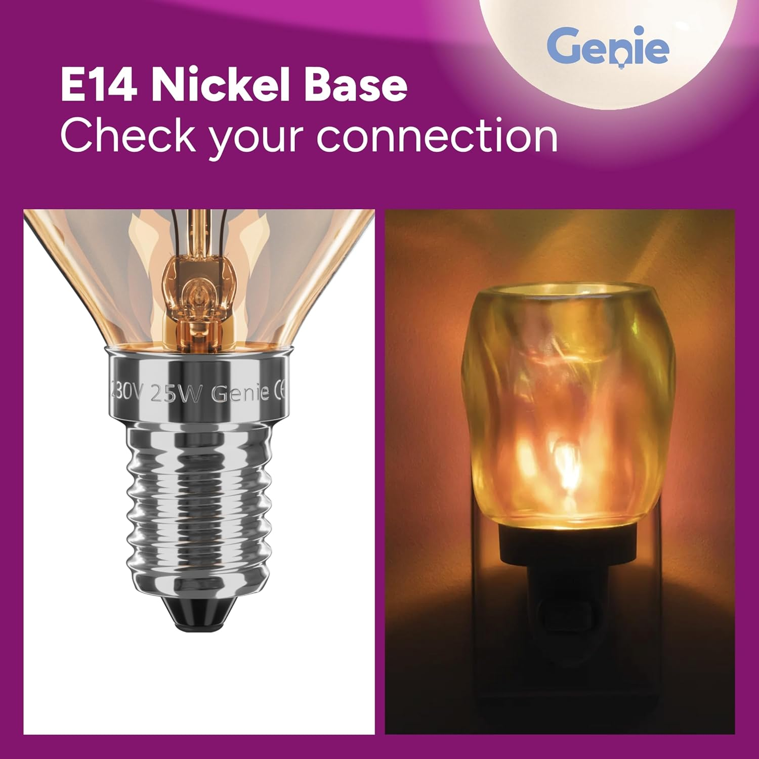 [Replacement] 25W E14 Large Fancy Globe Incandescent Glass Light Bulb 230V (Pack of 3) for Australian Scentsy Standard Warmers | 2700K Warm White | Dimmable | Pygmy/Small Edison Screw (SES) Base image number 6