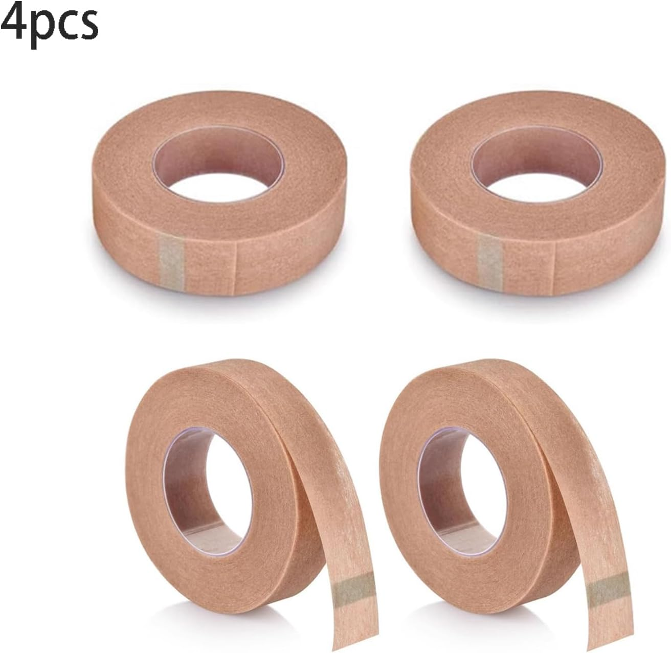 Roczential Medical Tape PE 3M Micropore Tape , 4 PCS Surgical Tape , Breathable and Flexible Nose ,Tape for Wound Injuries , Swelling Sports , Dressings Rhinoplasty Recovery Eyelash Extensions (1.25 * 910Cm) image number 5