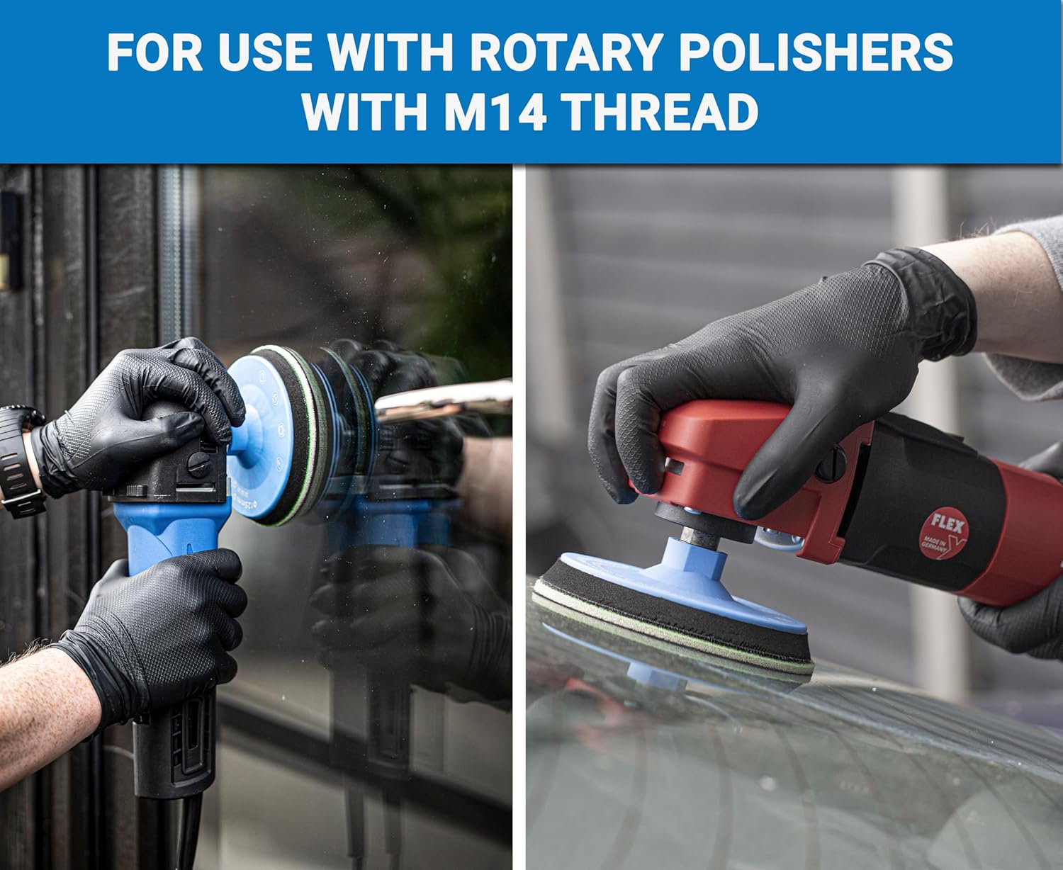 Glass Polish 125Mm (5&rdquo;) PRO Glass Scratch Removal Kit for Professional Glass Polishing, Removes Scratches, Graffiti, Water Damage, and Acid Etching, Restores Original Condition