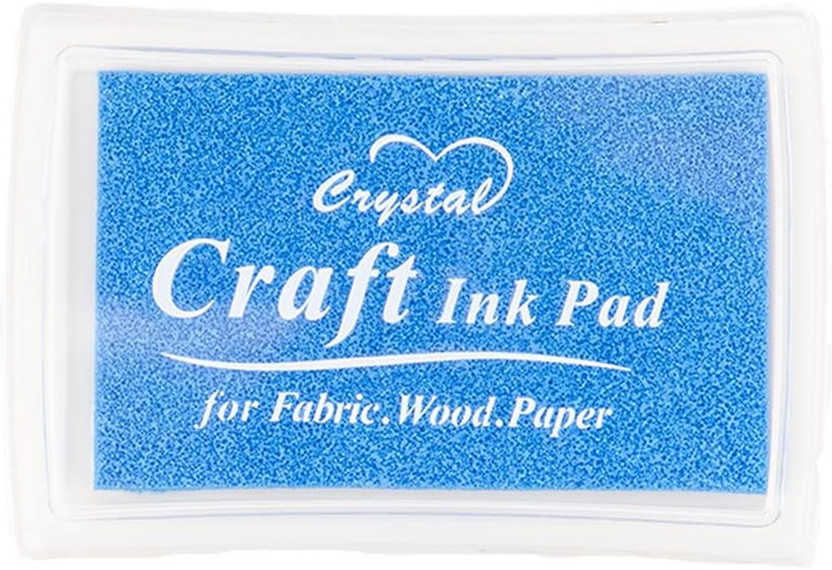 Craft County Pigment Ink Stamp Pad &ndash; Ideal for Stamping, Scrapbooking, and Craft Projects &ndash; Silver (Large)