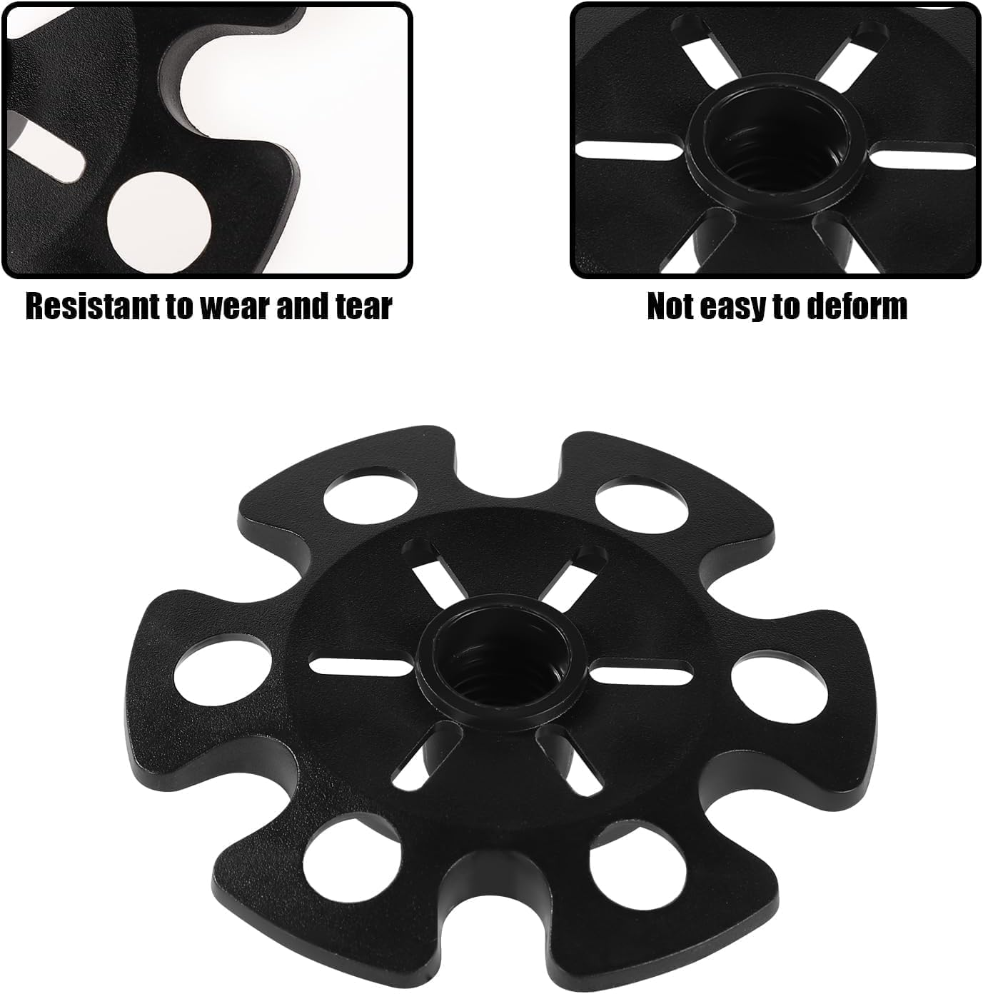 HKYLRAT 6Pcs Ski Pole Baskets Replacement, Snow Baskets for Trekking Poles Walking Stick Tips Trekking Pole Basket Ski Supplies Accessories for Hiking Trekking Walking Poles Outdoor Winter Activities image number 4