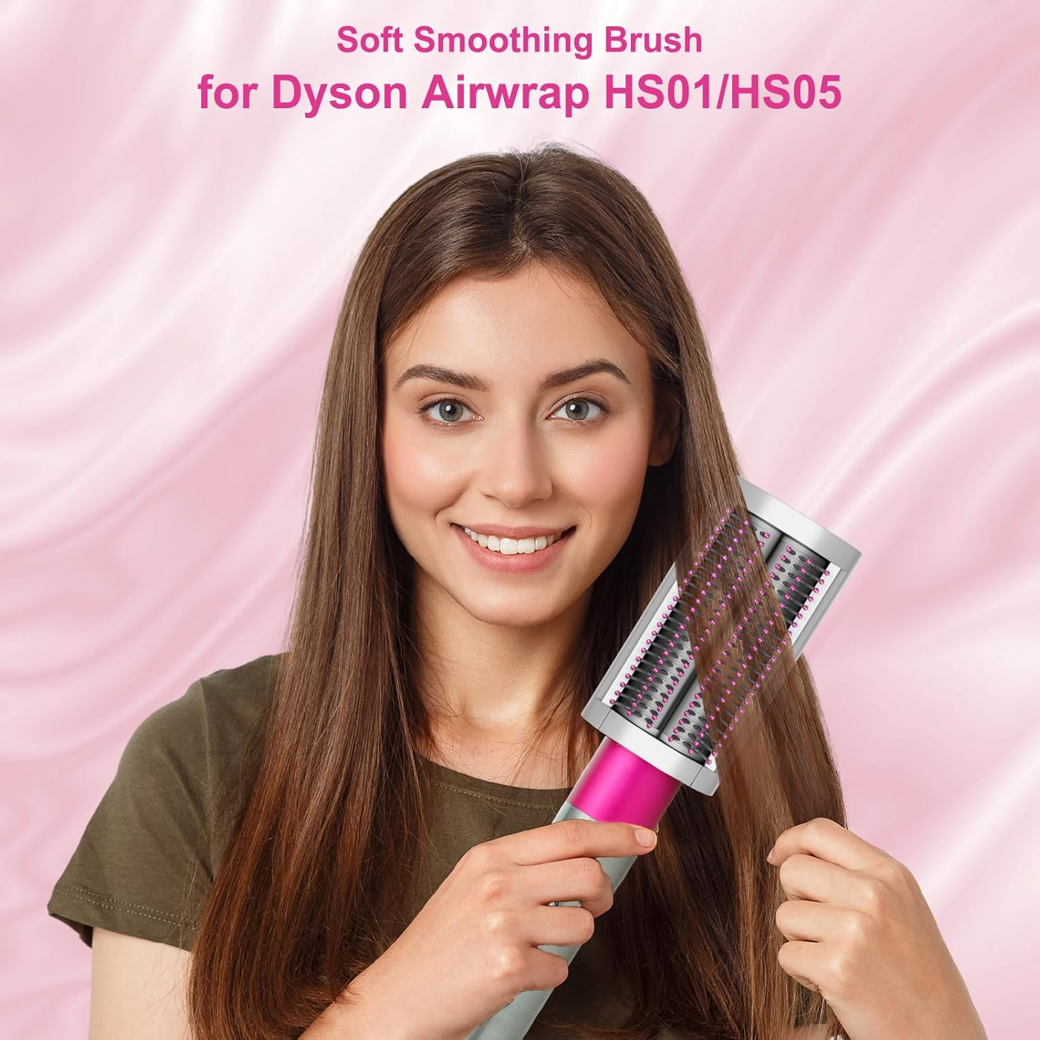 ZEPHBLOW Soft Smoothing Brush for Dyson Airwrap, Hair Stying Drying Comb for Fine Hair to Smoothing and Straight, Replacement Attachment for Part No.971891-05 image number 5
