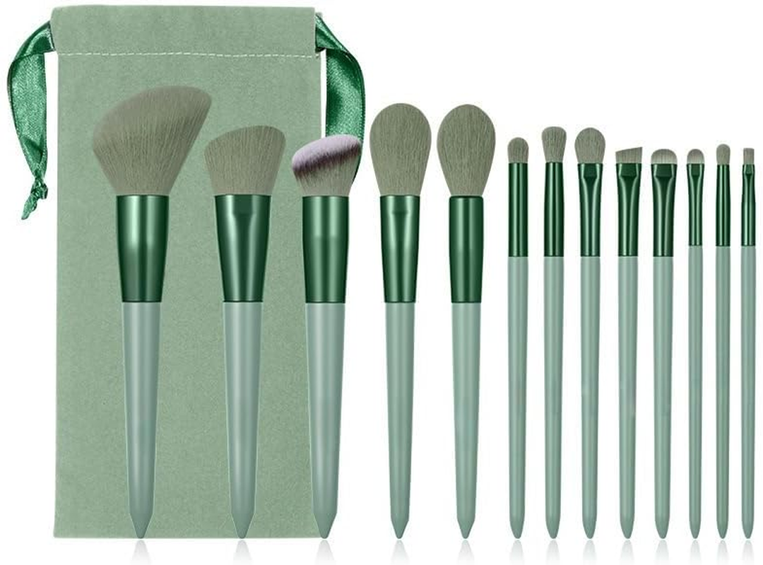 13 Pcs Professional Makeup Brushes Set Beauty Foundation Eyeshadow Makeup Brush - Available in Pink & Green