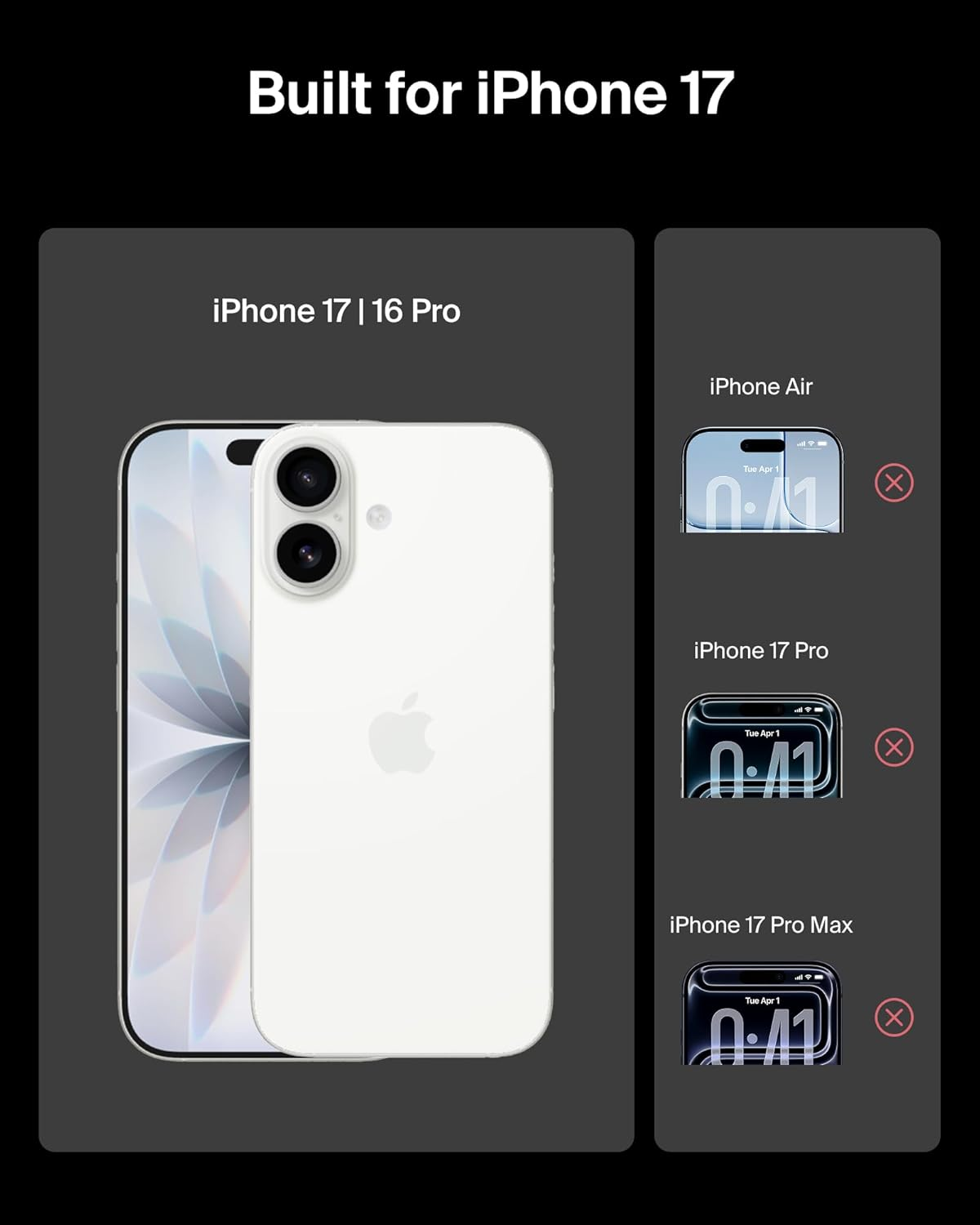 Belkin Screenforce Temperedglass Screen Protector for Iphone 17 Scratch-Resistant Impact Protection W/Included Easy Align Tray for Bubble Free Application image number 3