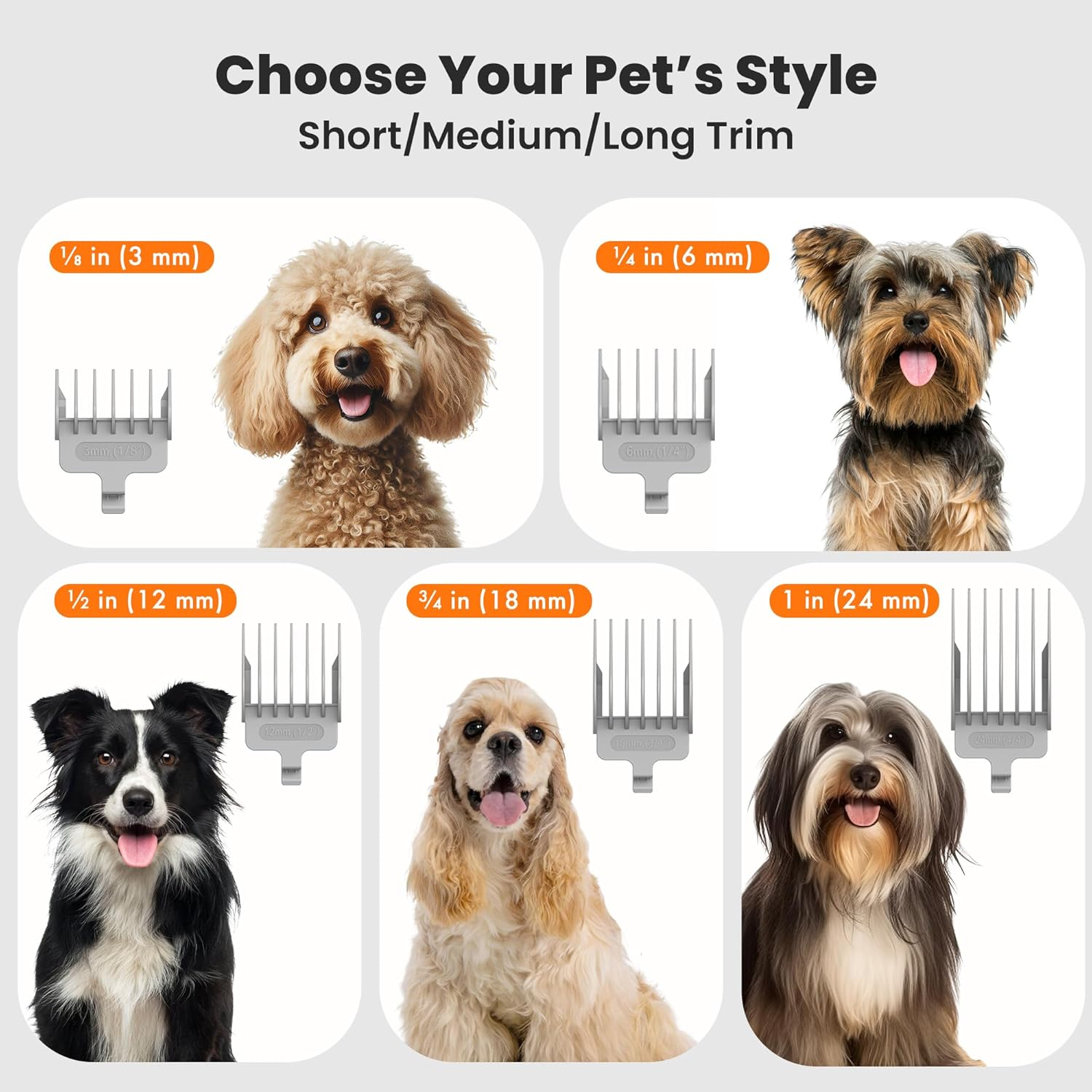 Neabot Neakasa P1 Pro Pet Grooming Kit & Vacuum Suction 99% Pet Hair, Professional Clippers with 5 Proven Grooming Tools for Dogs Cats and Other Animals