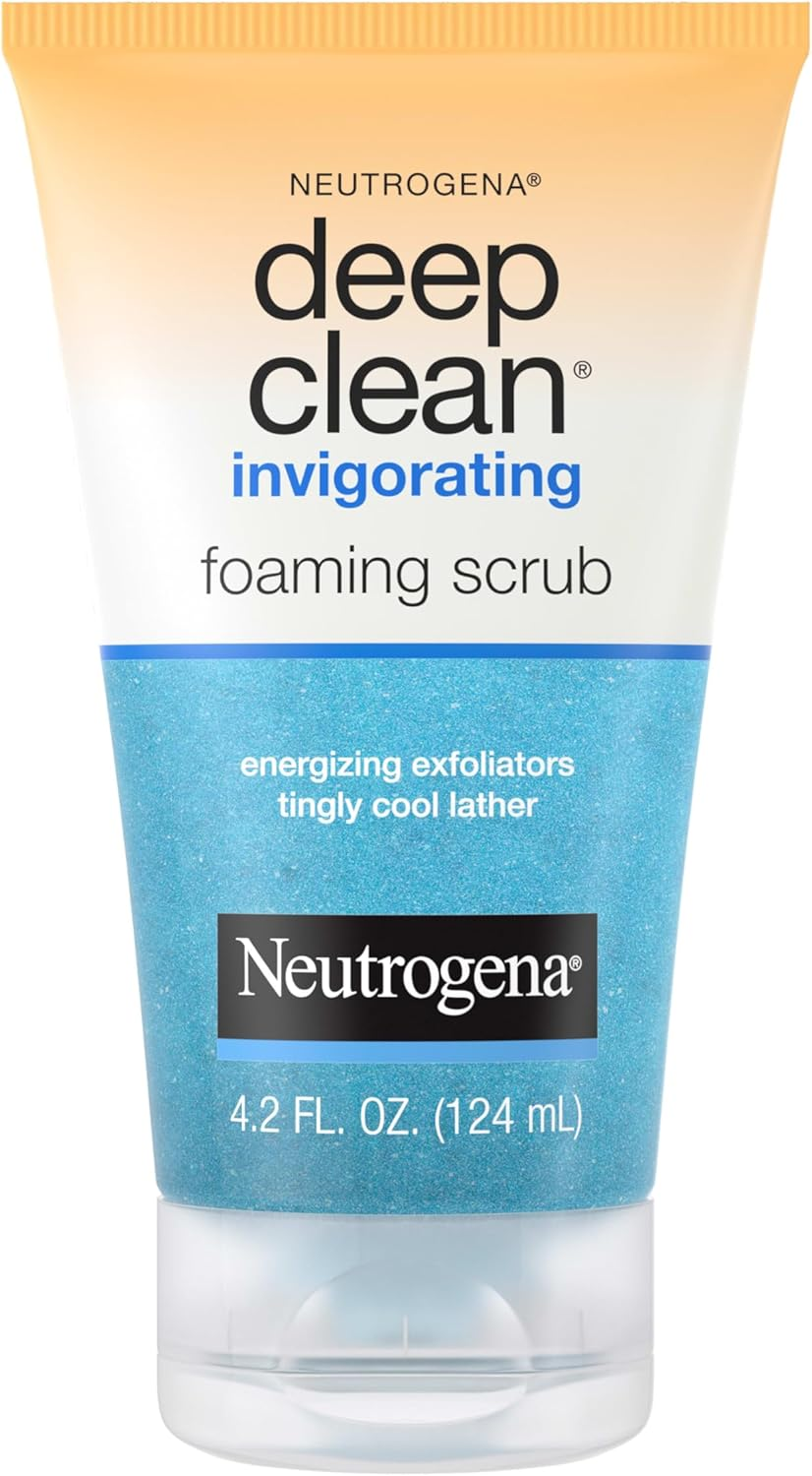 Neutrogena Deep Clean Invigorating Foaming Face Scrub 125Ml|Sweeps Away Dead Skin|Removes Surface Dirt, Oil & Make-Up|Leaves Skin Feeling Refreshed and Energised image number 4