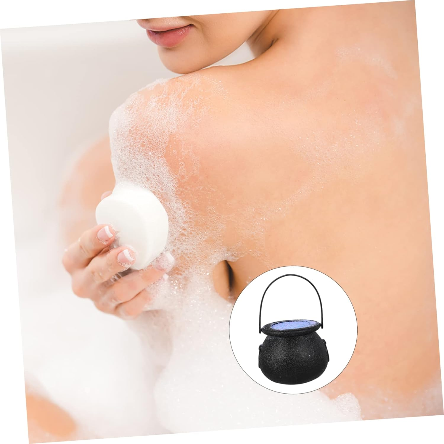 PLAFOPE Bathroom Bath Witch Bubble Pot Halloween Bath Balls No Powder Leak Enjoy the Scent image number 5