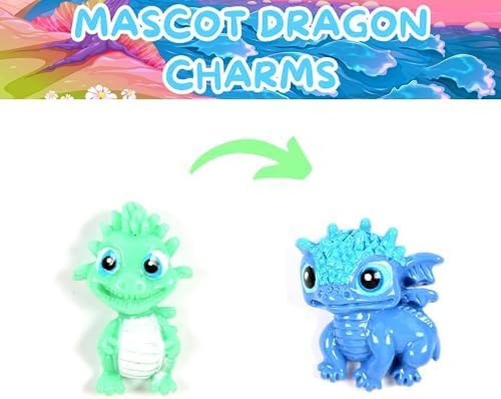 Toysbutty 2 Slime Pack Glow in the Dark Slime Kit for Girls Boys, Create with Kids Dragon Theme, Premade Slime Making Kit, 8 Slime Accessories, 2 Big Slime Charms Putty Set Toy Slime Kits image number 1