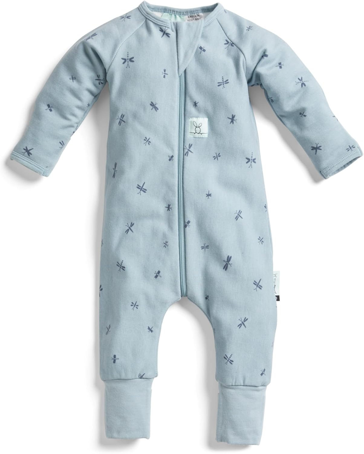 Ergopouch 0.2 Tog Long Sleeve Layer for 0-3 Months Baby, Dragonflies image number 4