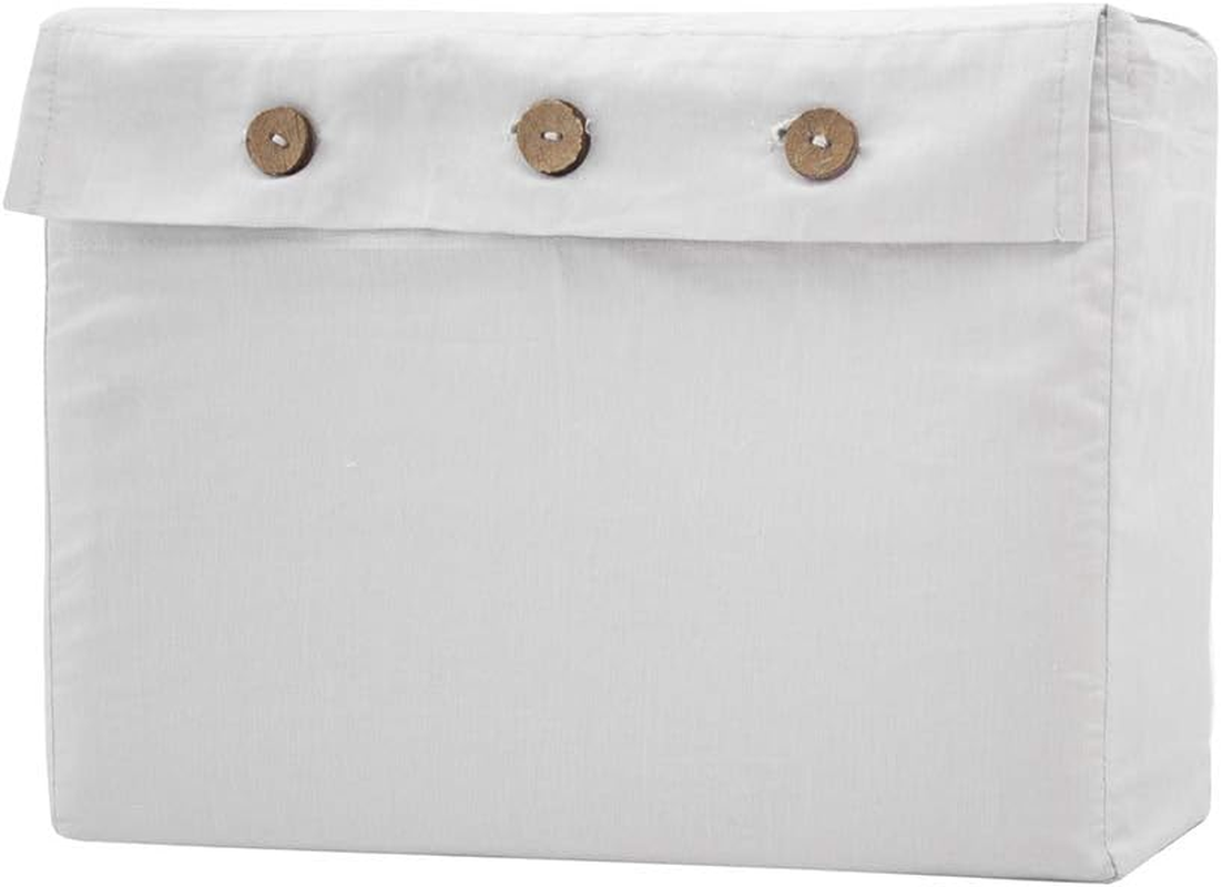 Bambury Temple Organic Cotton Sheet Set, Double Bed, Ivory image number 1