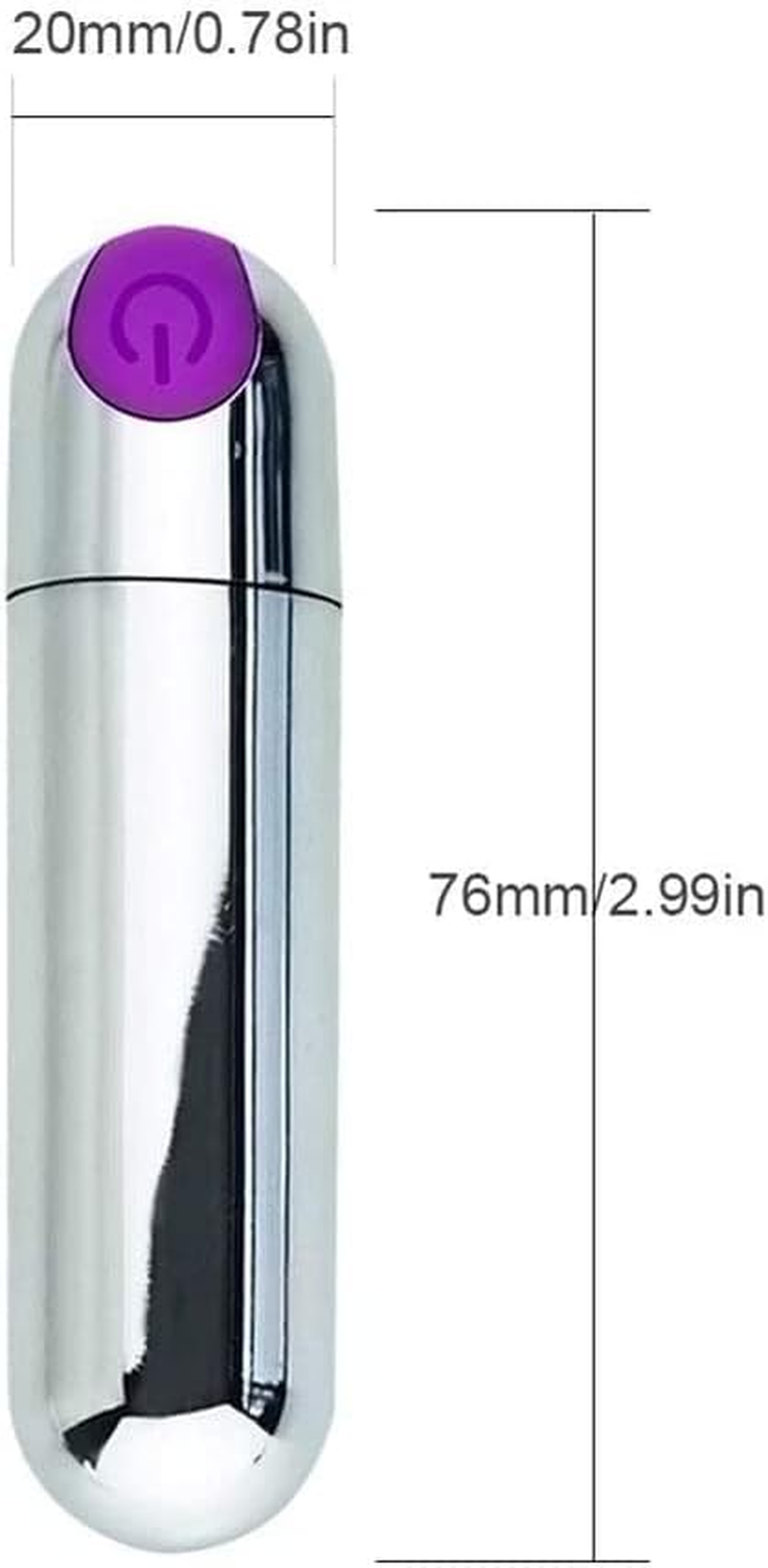 10 Modes 7.6CM Mini Bullet Toy for Women, USB Charing, Waterproof image number 5