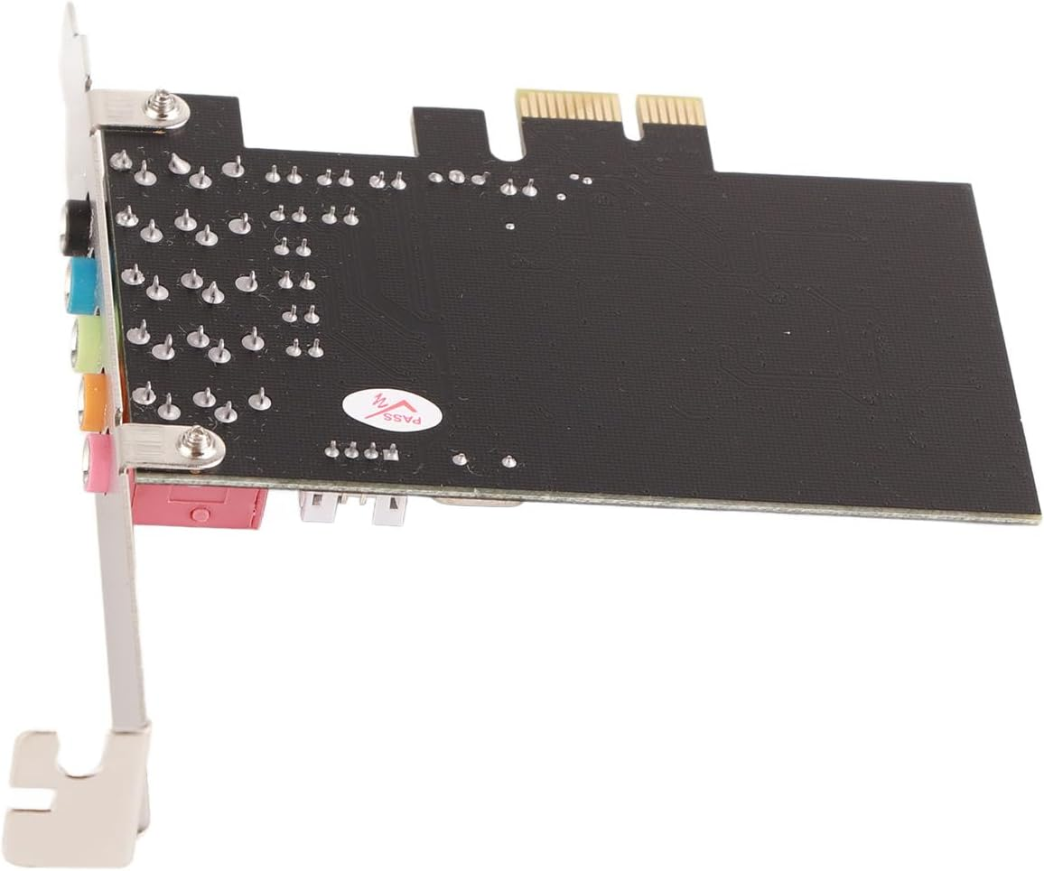 Pcie Sound Card,6 Channels Stereo Desktop Audio Signal Conversion Hardware,Cmi8738 Chip 32/64 Bit Sound Card PCI Express Adapter image number 5