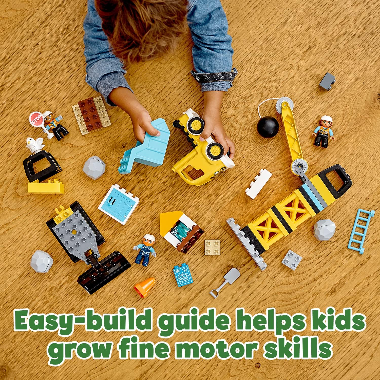 LEGO DUPLO Construction Truck and Tracked Excavator, Buildable Kids Toy for 2+ Year Old; Digger Toy and Tipper Truck Learning Set for Toddlers Who like Construction Sites and Creative Play 10931 image number 1