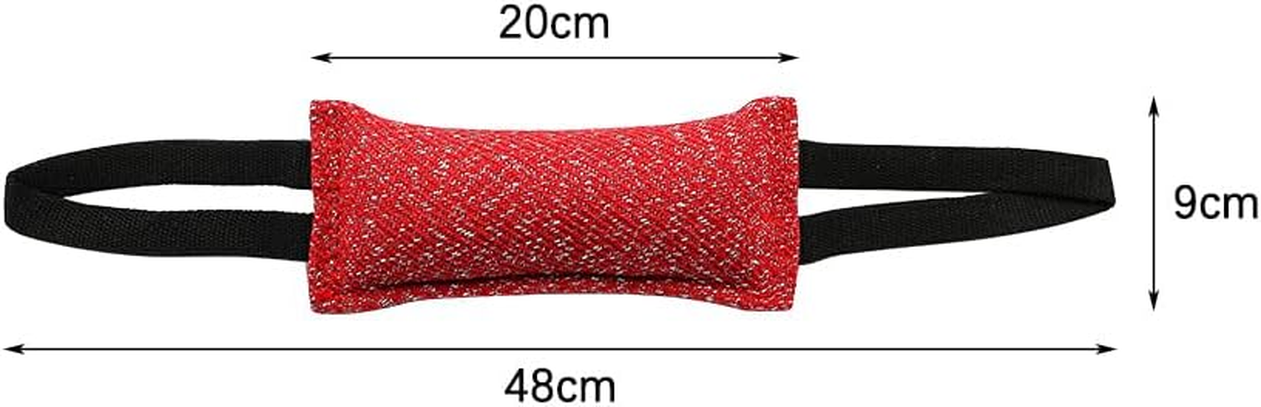 POFET Dog Tug Game Dog Bite Tug, Durable Dog Tug Game, Jute Bite or Medium to Large Dogs, Interactive for Tug of War, Fetch, Puppy Training, Interactive Play