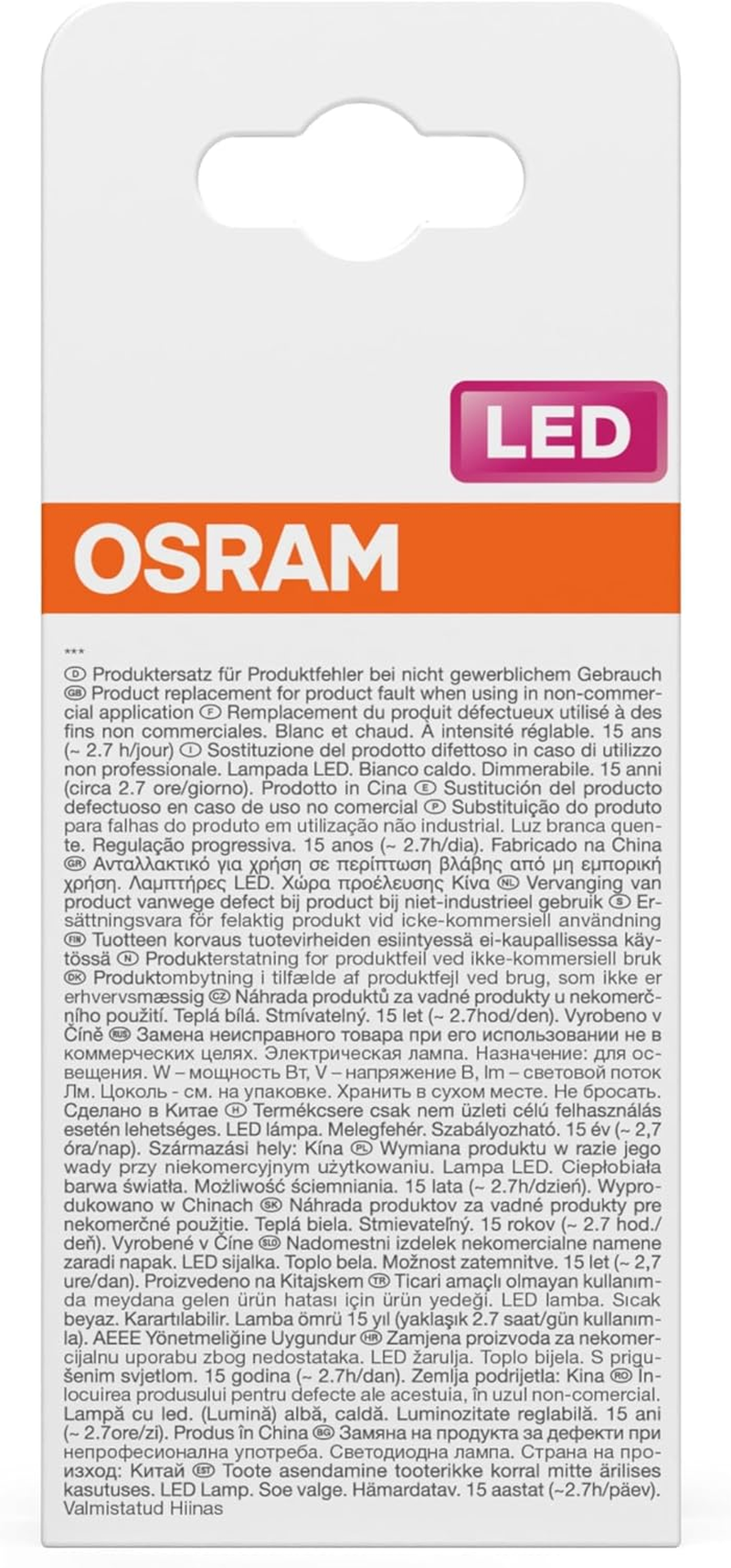 OSRAM LED Retrofit Classic a DIM 5.9 W 827 Clear E27 image number 2