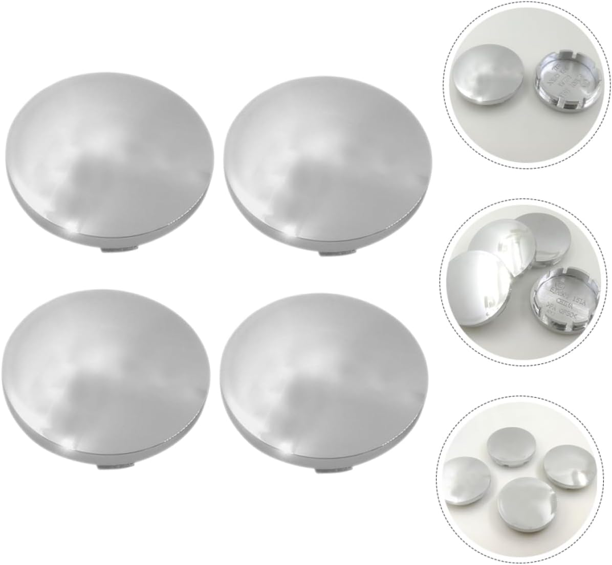 Mobestech 4Pcs Car Wheel Hub Caps Automotive Tire Hub Covers Easy Installation Center Caps for Stylish Car Accessories