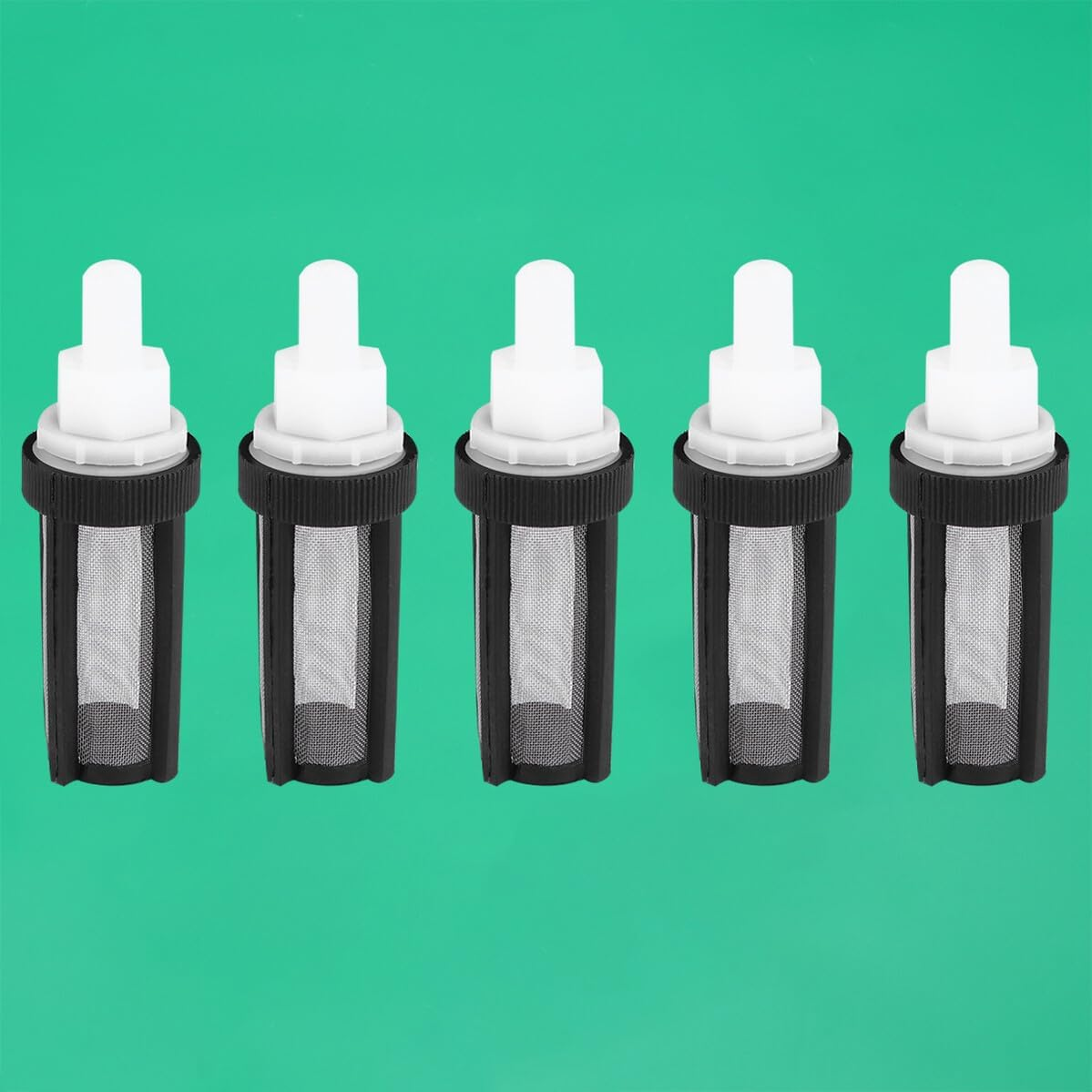 5Pcs Water Inlet Hose Filter for Submersible Pumps Stainless Steel Mesh Strainer with Silicone Tube Fit Debris Blocking Rust-Resistant Micro Pump Filter image number 6