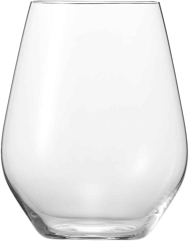 Spiegelau Authentis Casual All Purpose Tumbler, L, Clear &ndash; Elegant Crystal Drinkware for Wine, Cocktails & Beverages &ndash; Machine-Made, Durable & Dishwasher Safe &ndash; 460 Ml Capacity (Pack of 4)