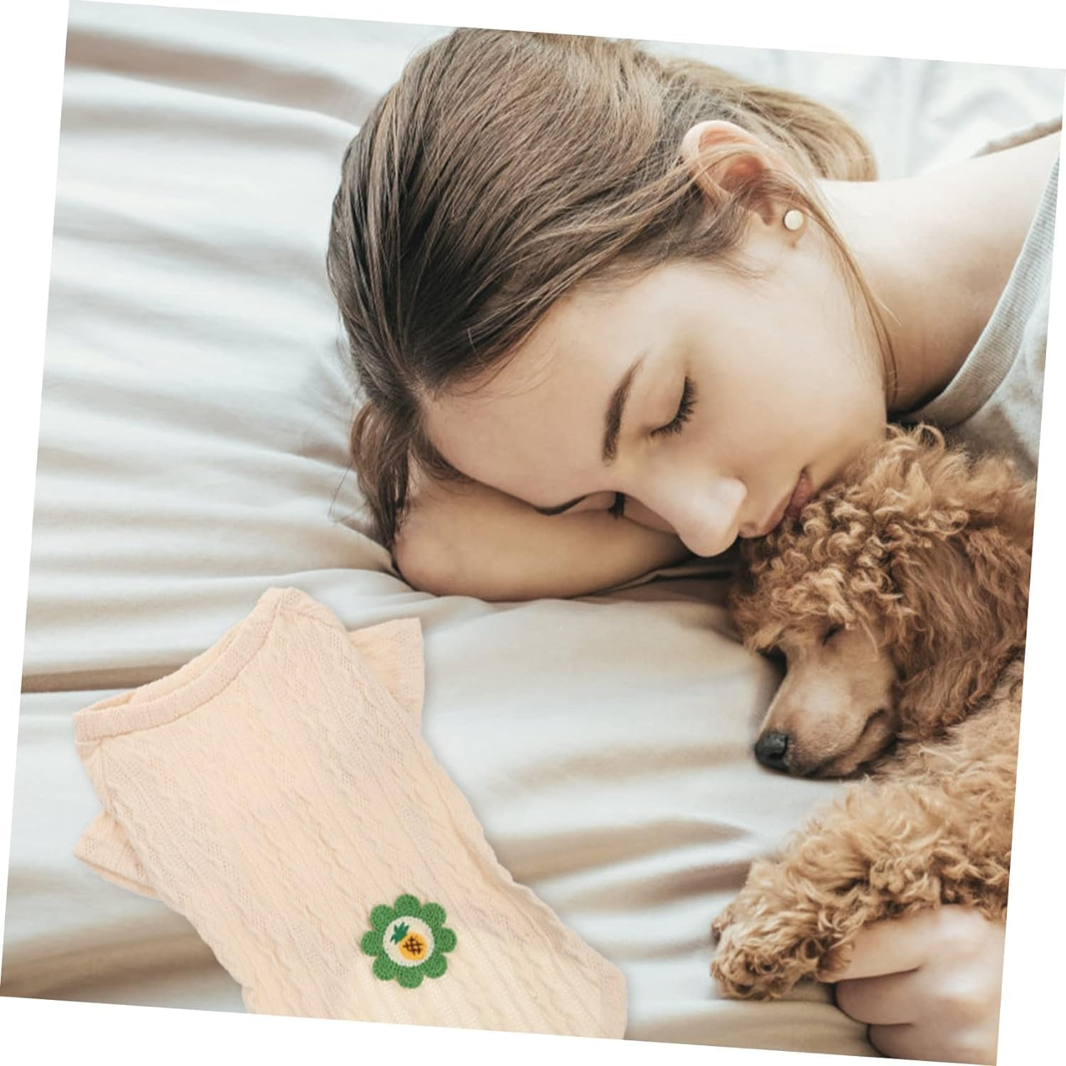 1Pc Clothes for Pets Cotton Blouse Bunny Shirts Coral Sweater Small Dog Sweaters for Girls Dog Shirt for Small Dogs Dog Holiday Sweaters Winter Dog Costume Pet Warm Costume Pet Dog