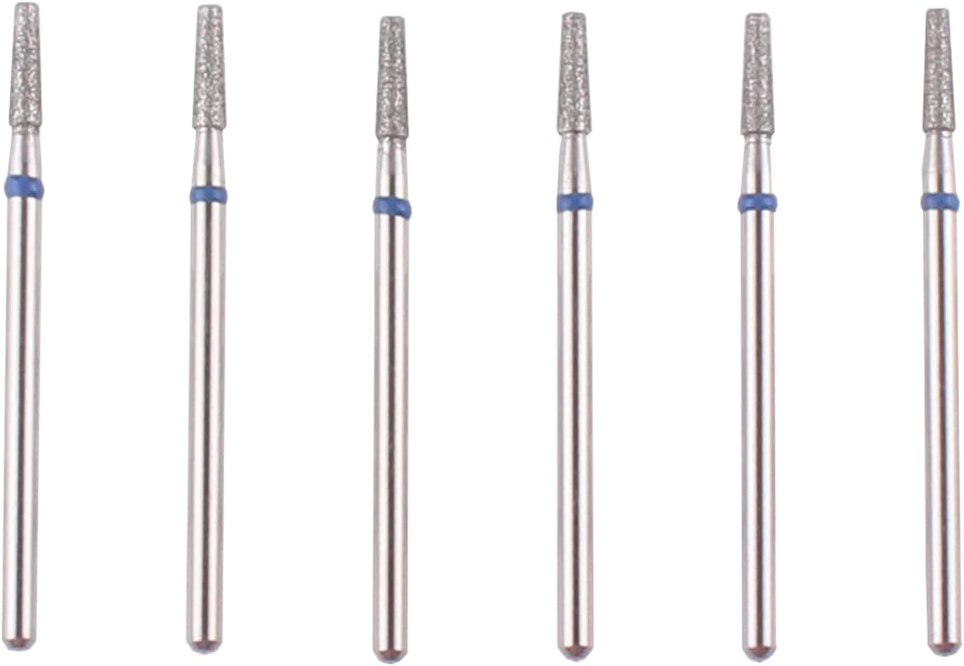 MZCMSL Tapered Barrel Cuticle Drill Bit Set with Case, 6Pcs Pro Diamond Nail Bits for Nail Prep,3/32 Shank Electirc Nail Tool (Medium) image number 3